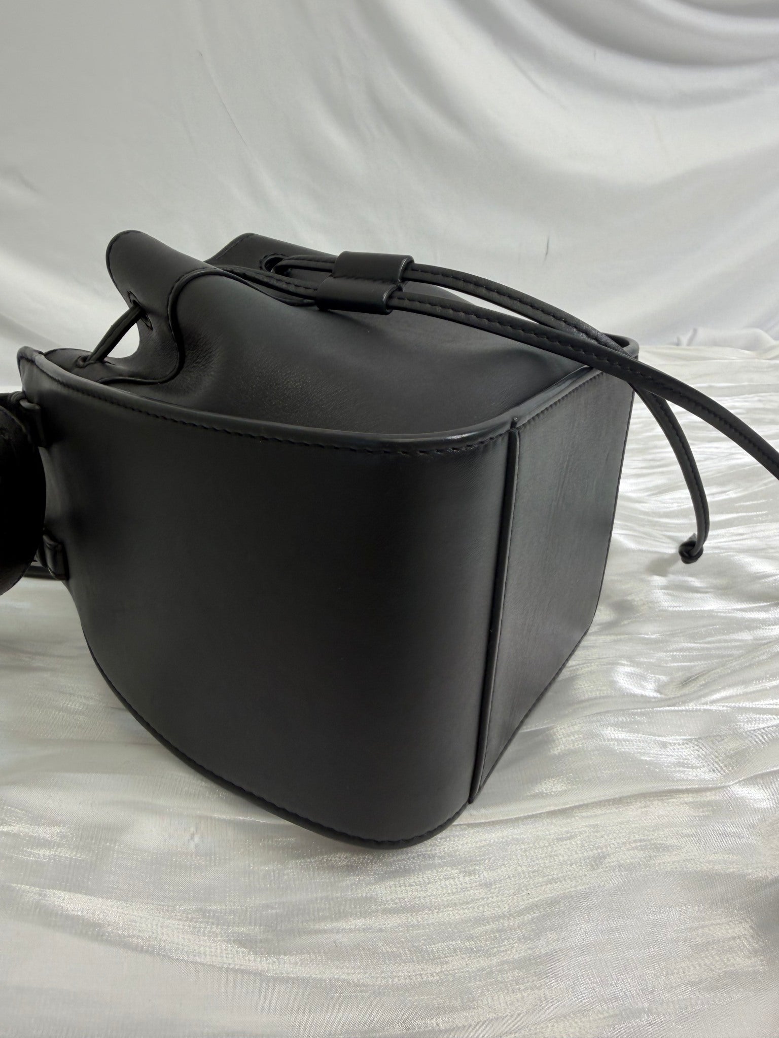 Loewe Black Leather Mini Hammock Hobo