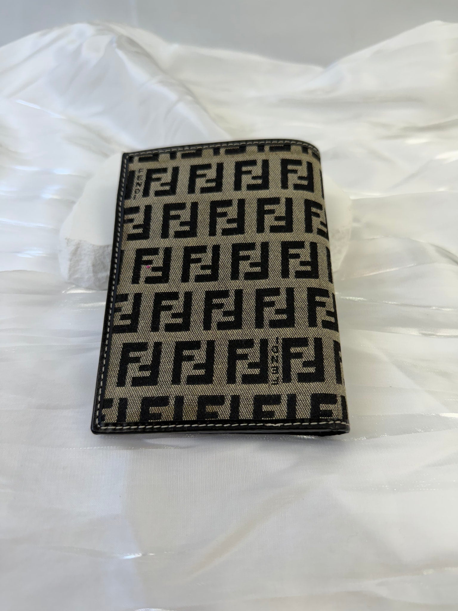 Fendi Black Canvas Zucca Bifold Wallet