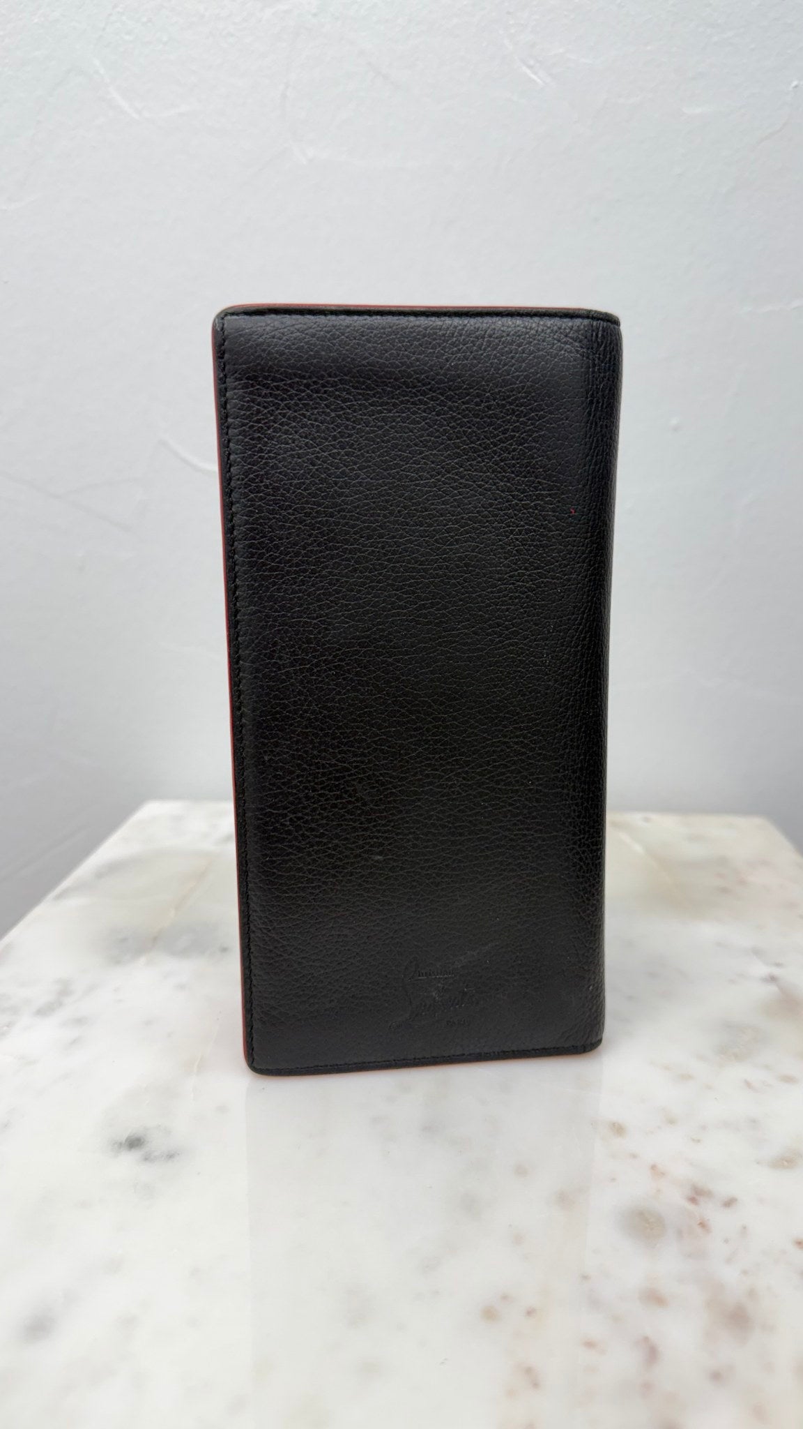 Christian Louboutin Black Leather Long Wallet