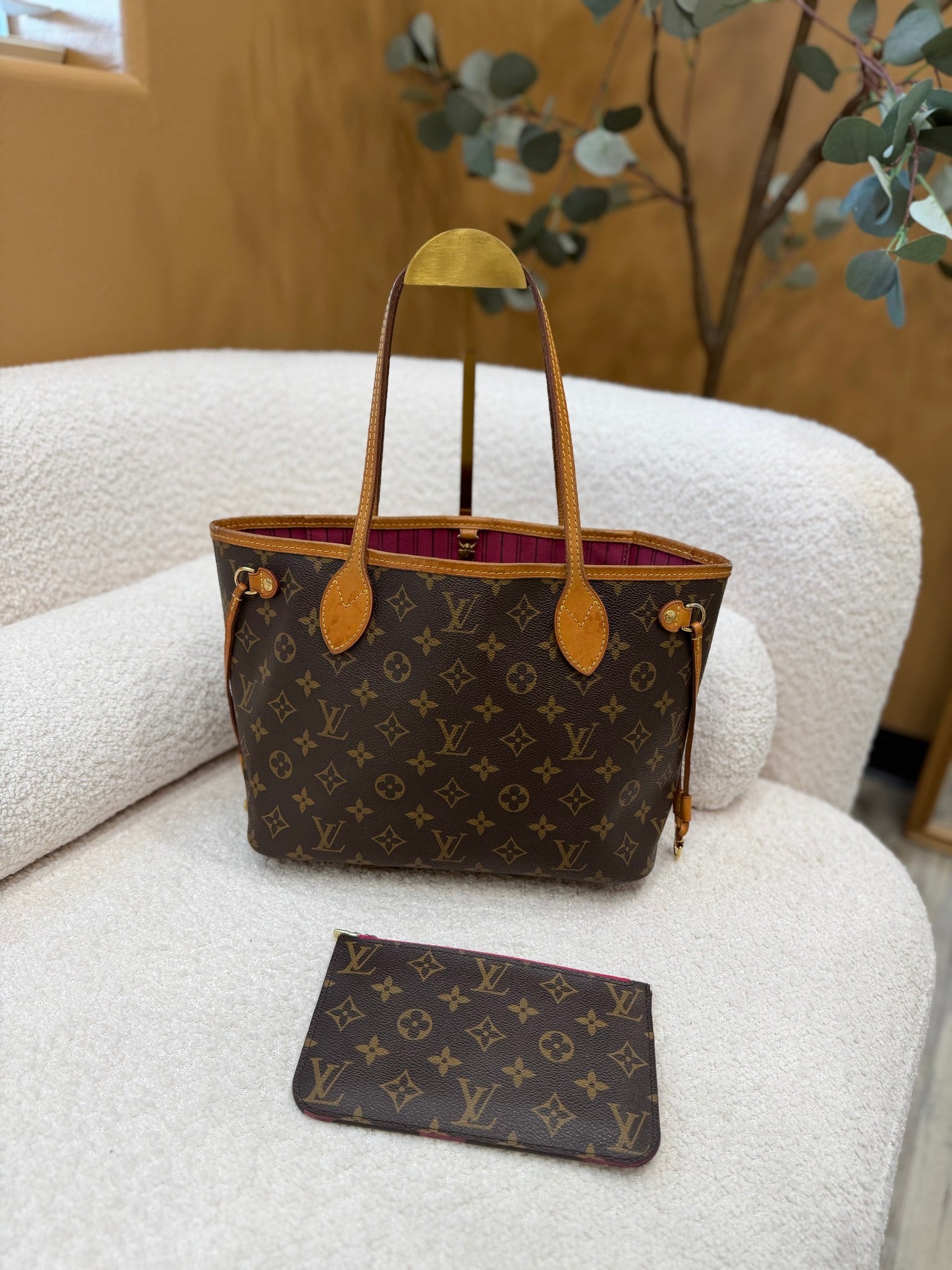 Louis Vuitton Monogram Neverfull PM & Pouch