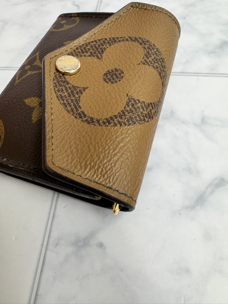 Louis Vuitton Monogram Reverse Portefeuille Zoe Compact Wallet