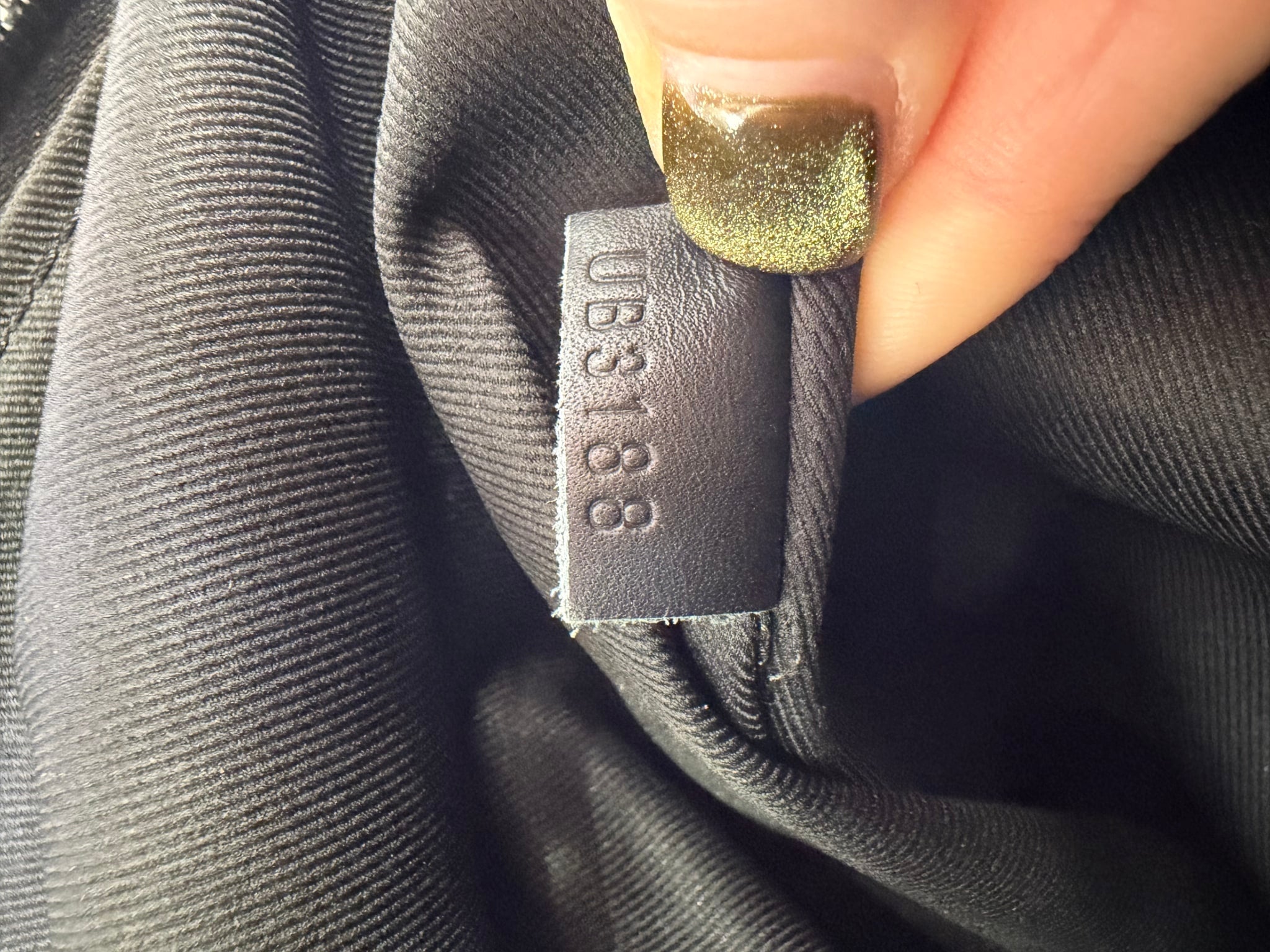 Louis Vuitton Black Leather Monogram Shadow Pochette