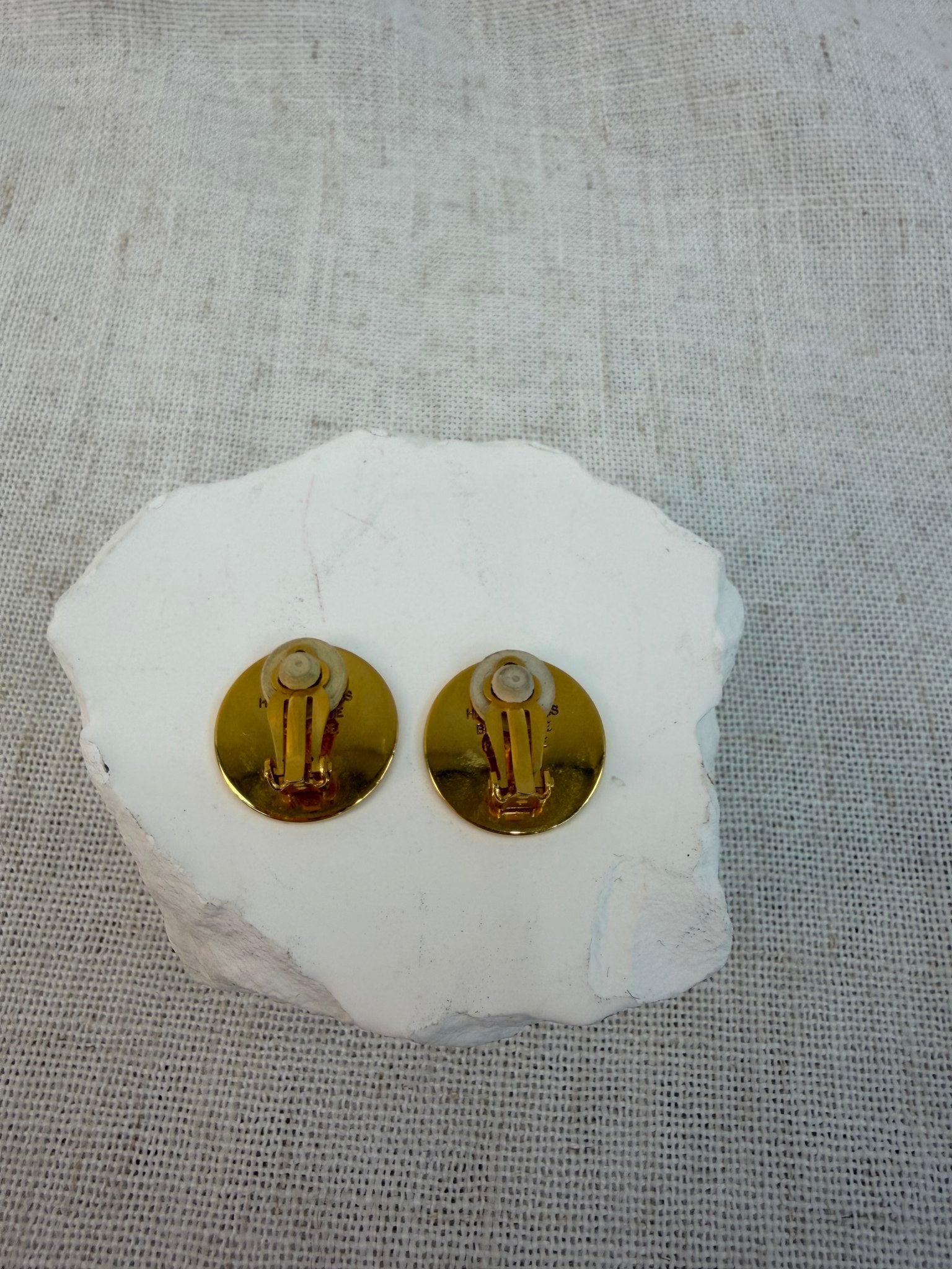 Hermes Gold Clip On Earrings