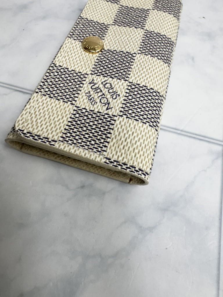 Louis Vuitton Damier Azur 4 Ring Key Case