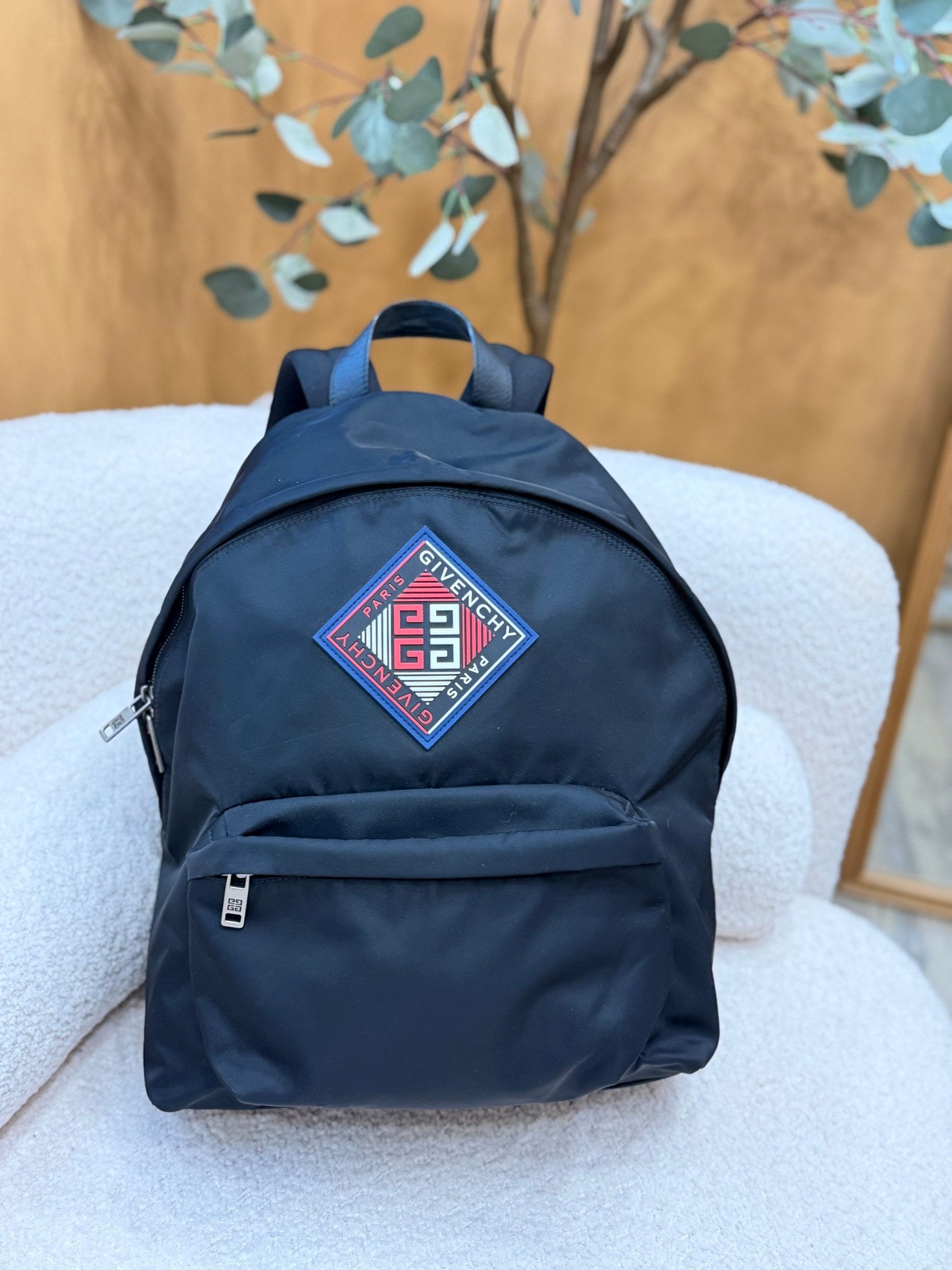 Givenchy Black Nylon Patches Backpack