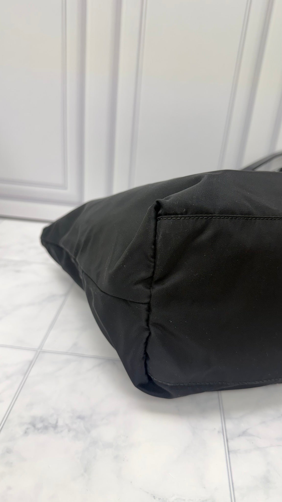 Prada Black Nylon Tote Bag
