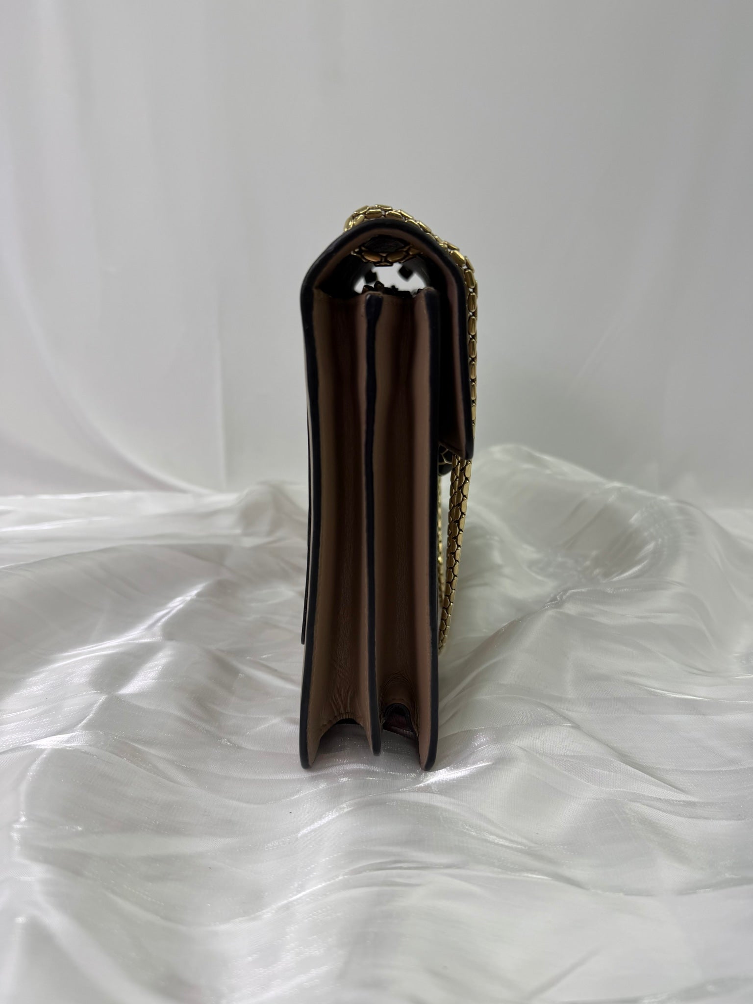 Bvlgari Brown Leather Serpenti Forever Bag