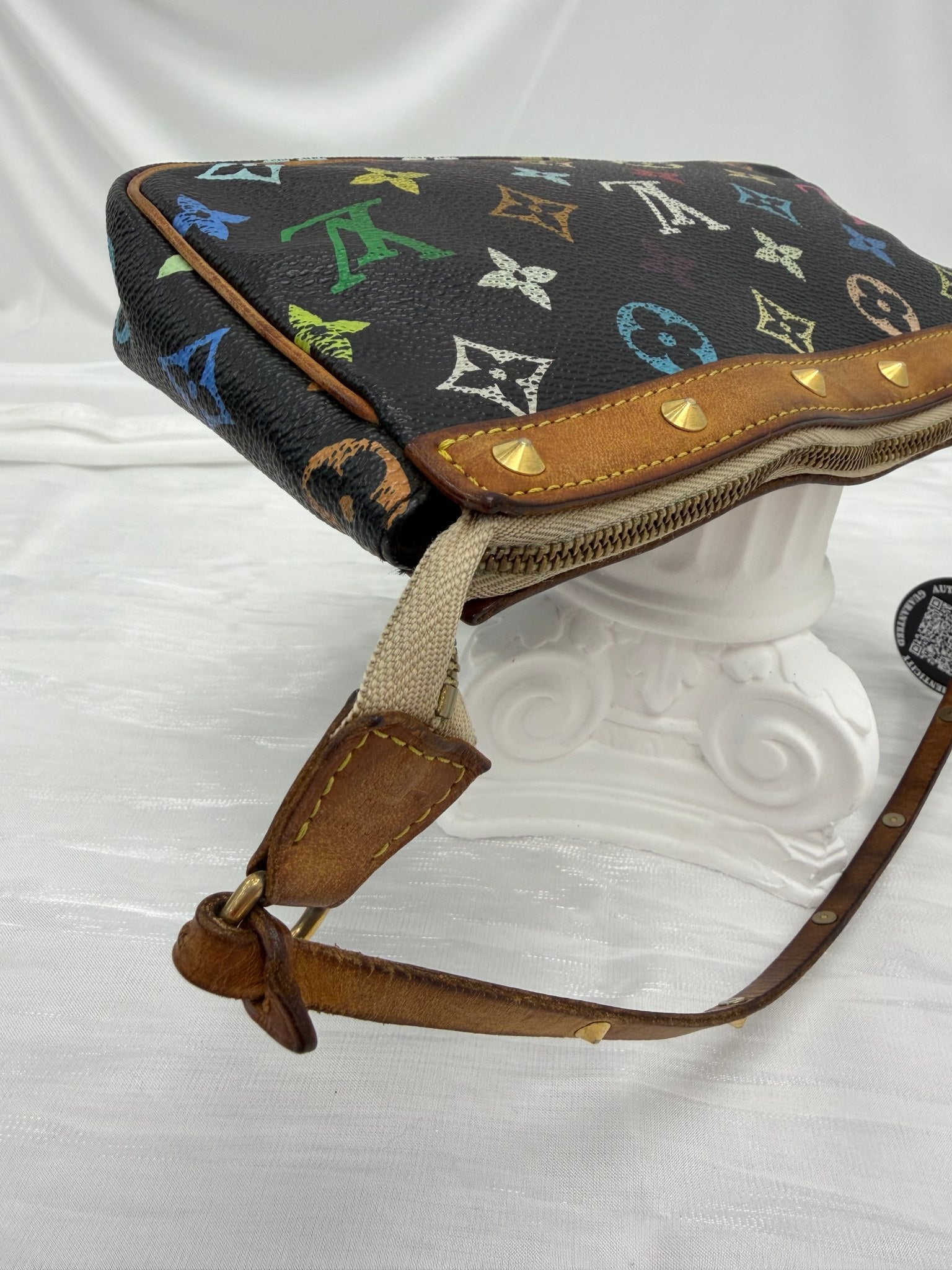 Louis Vuitton Black Multicolor Monogram Pochette Shoulder Bag