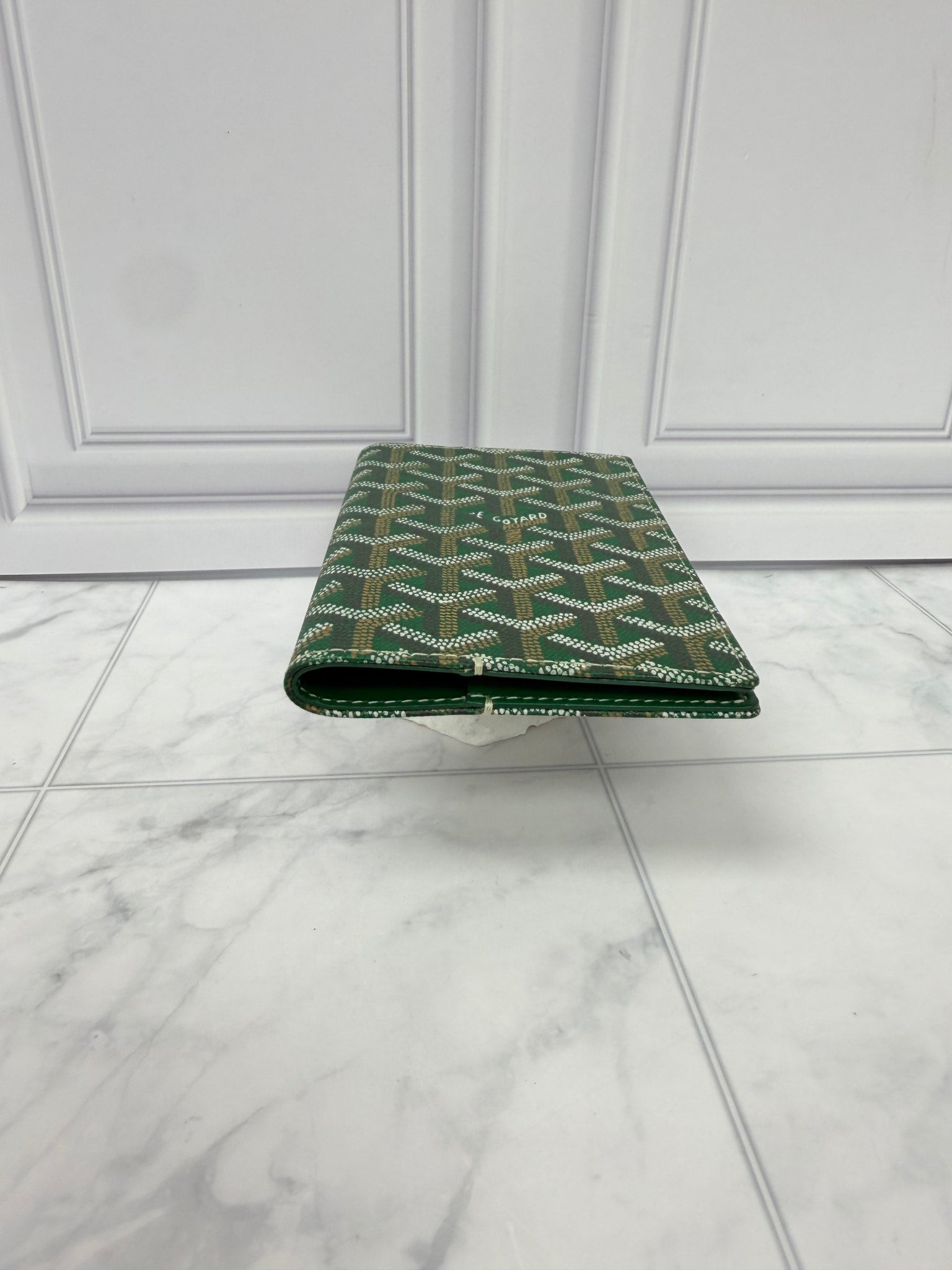 Goyard Green Leather Passport Cover