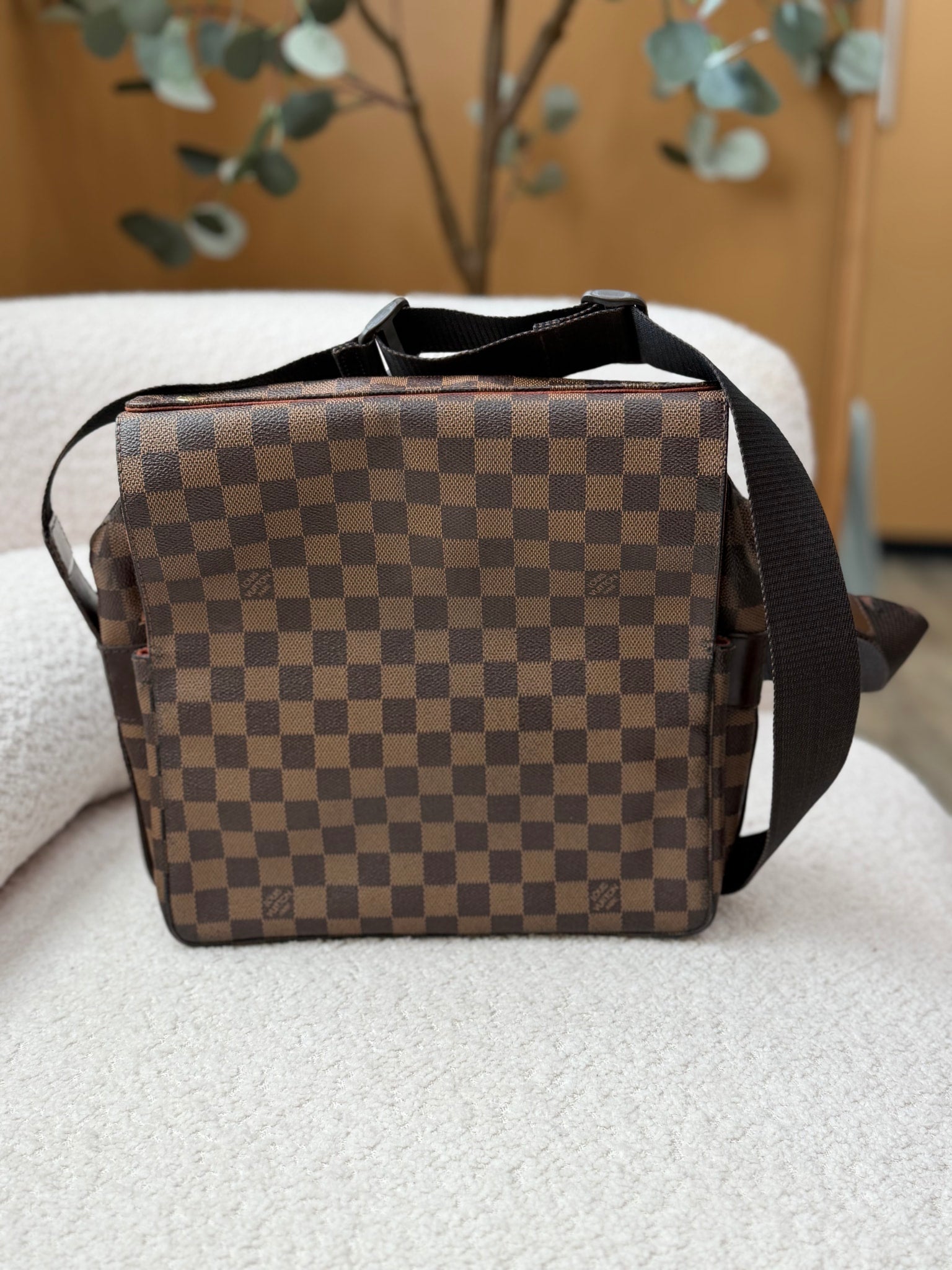 Louis Vuitton Damier Ebene Naviglio Messenger Bag