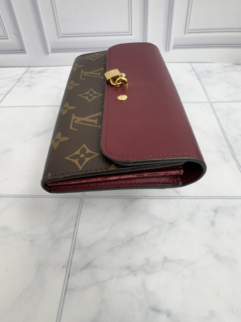 Louis Vuitton Monogram & Burgundy Portefeuille Venus Wallet