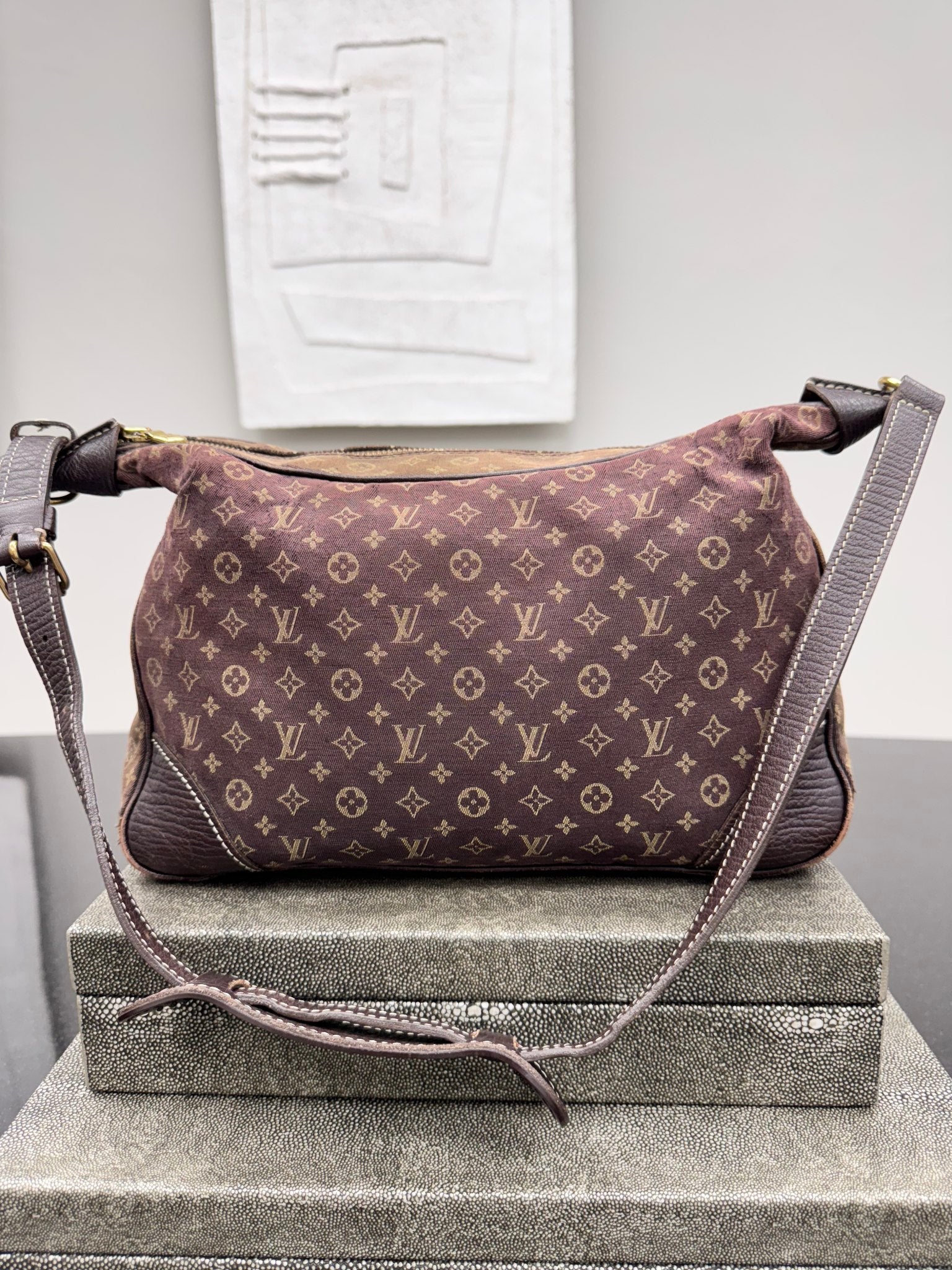Louis Vuitton Mini Lin Canvas Boulogne Shoulder Bag