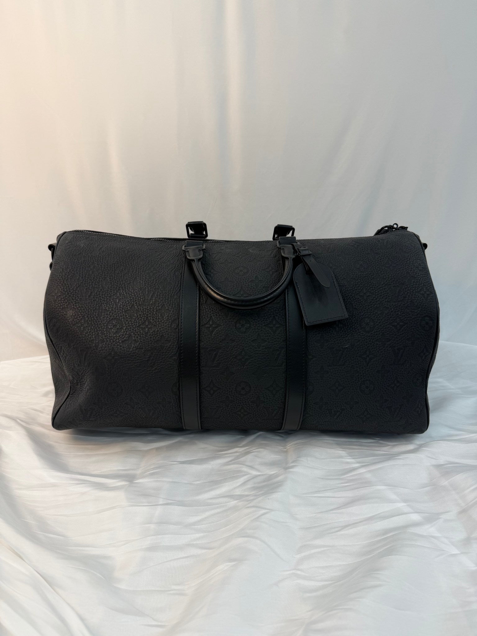 Louis Vuitton Black Empreinte Leather Bandouliere 50