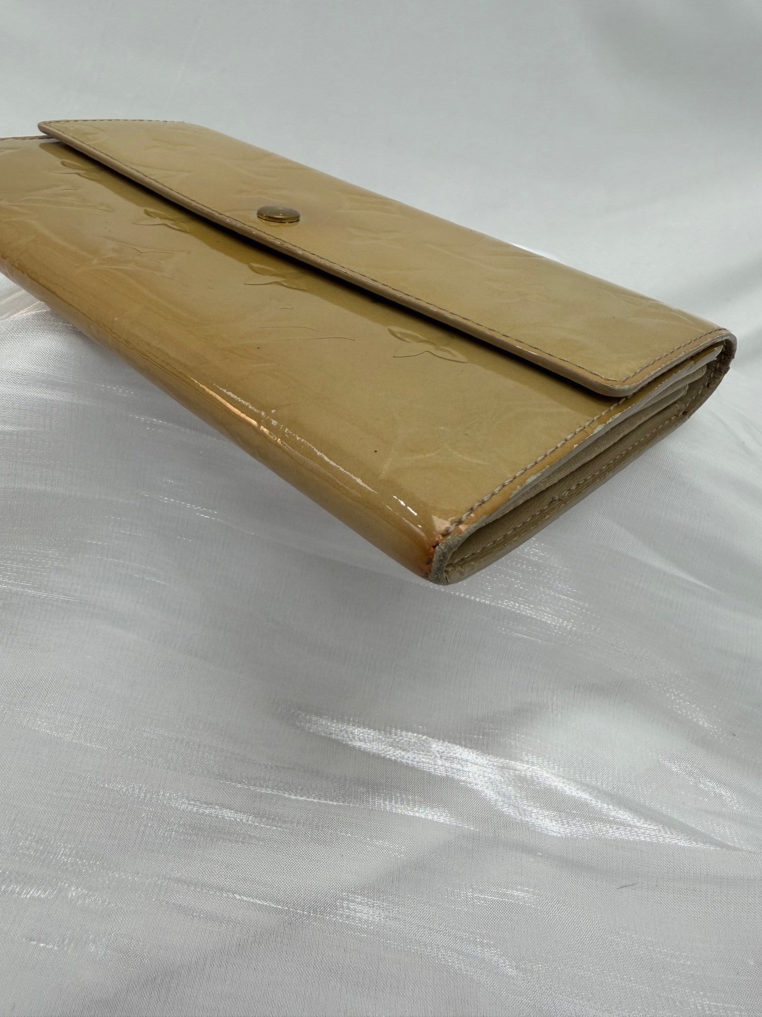 Louis Vuitton Yellow Vernis Sarah Wallet