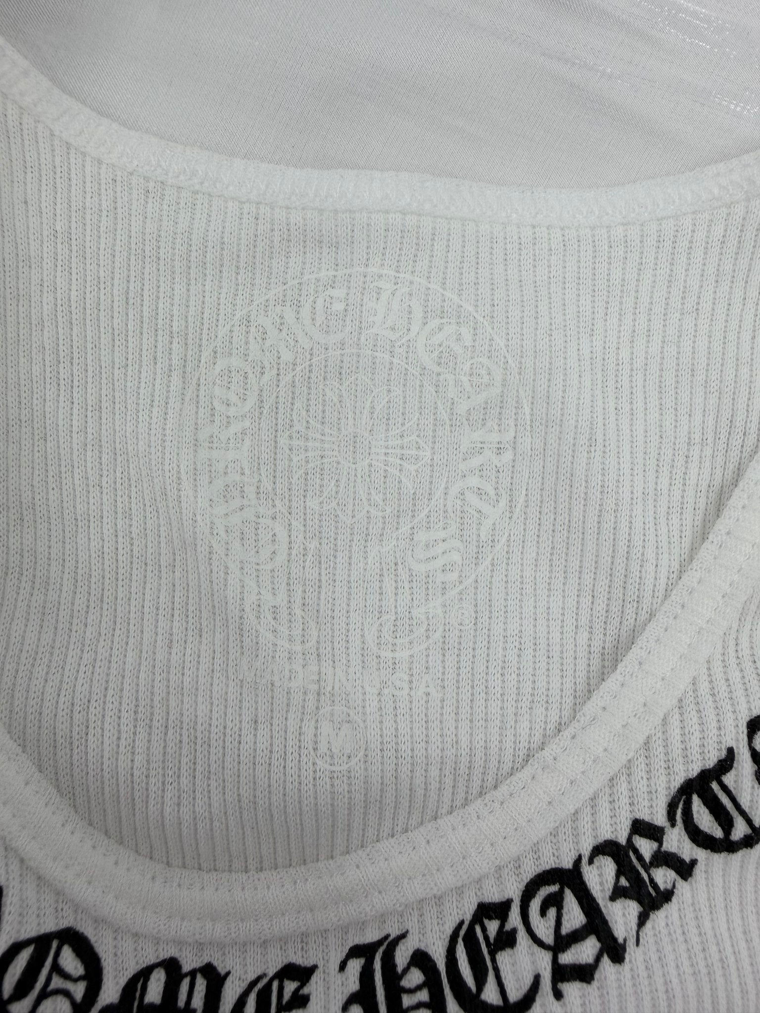 BRAND NEW- Chrome Hearts White Tank Top