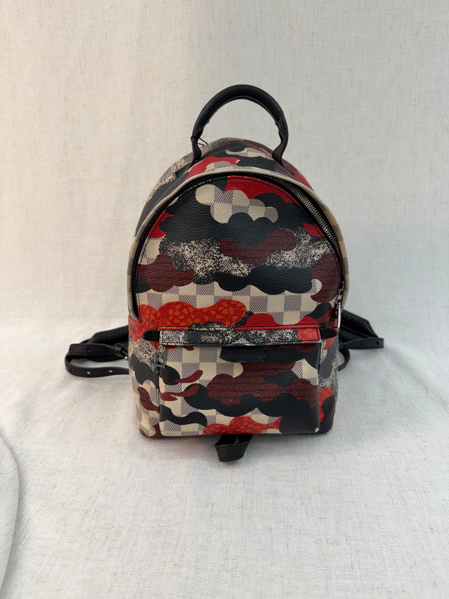 Louis Vuitton Damier Azur Patchwork Palm Spring PM Backpack