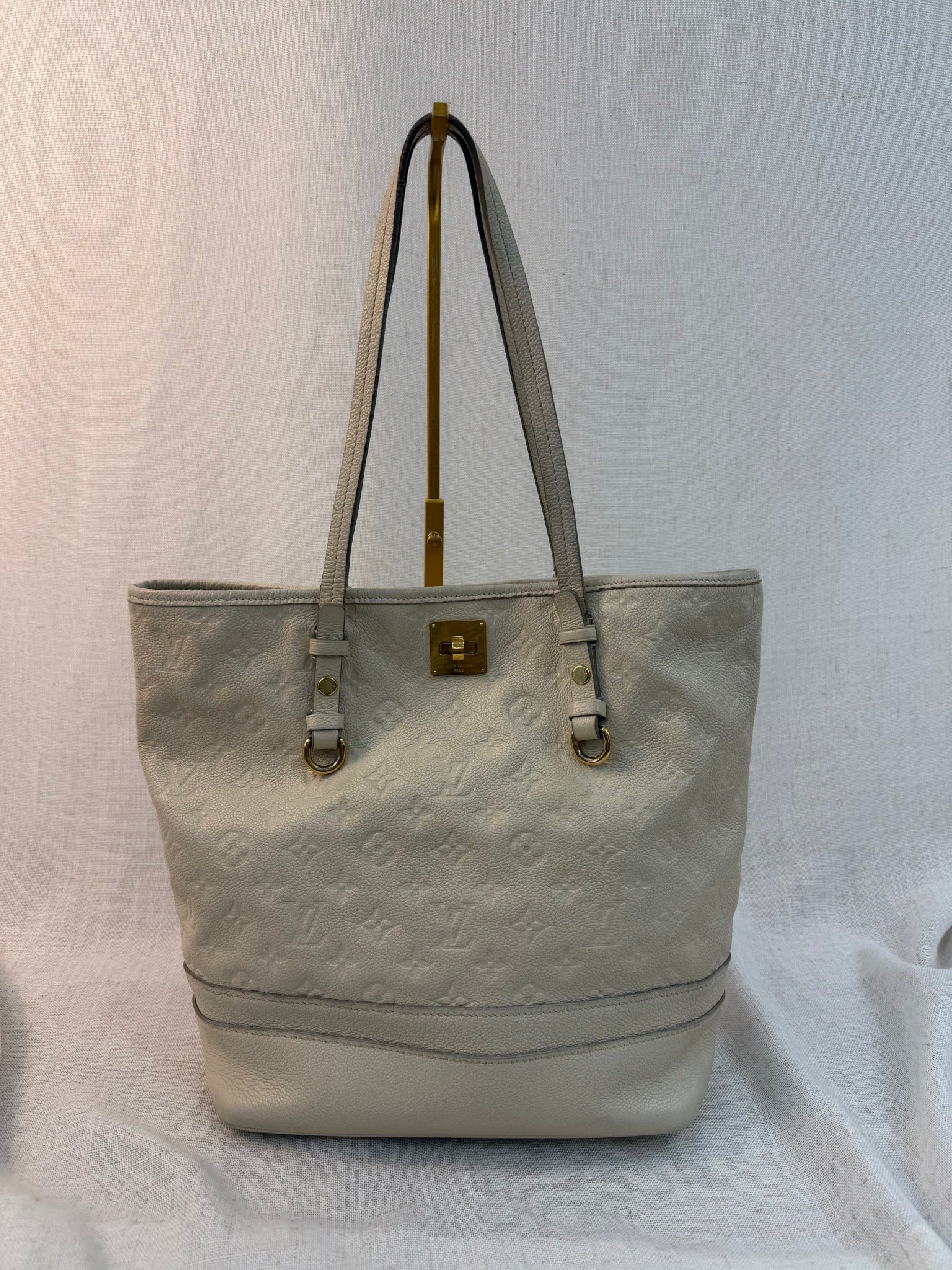 Louis Vuitton Cream Empreinte Leather Citadine PM Tote Bag