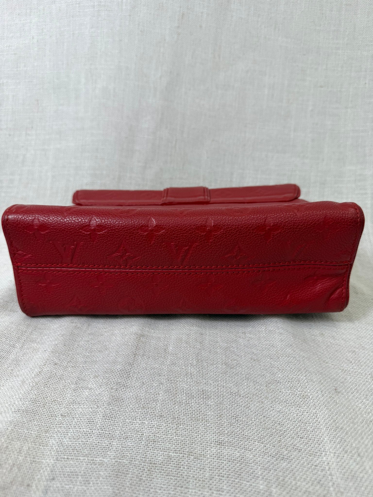Louis Vuitton Red Empreinte Leather Saint Sulpice BB Bag