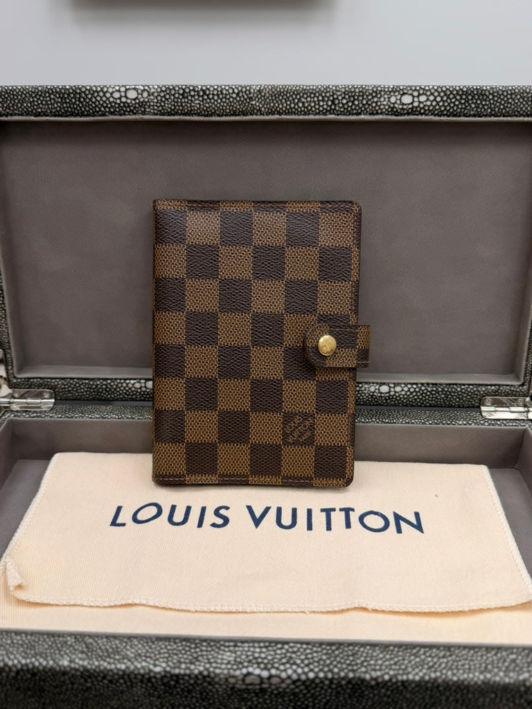 Louis Vuitton Damier Ebene Passport Agenda PM