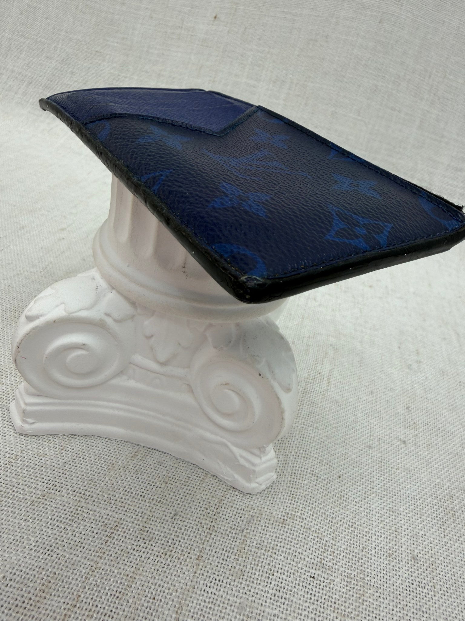 Louis Vuitton Cobalt Monogram & Blue Taiga Leather Coin Card Holder