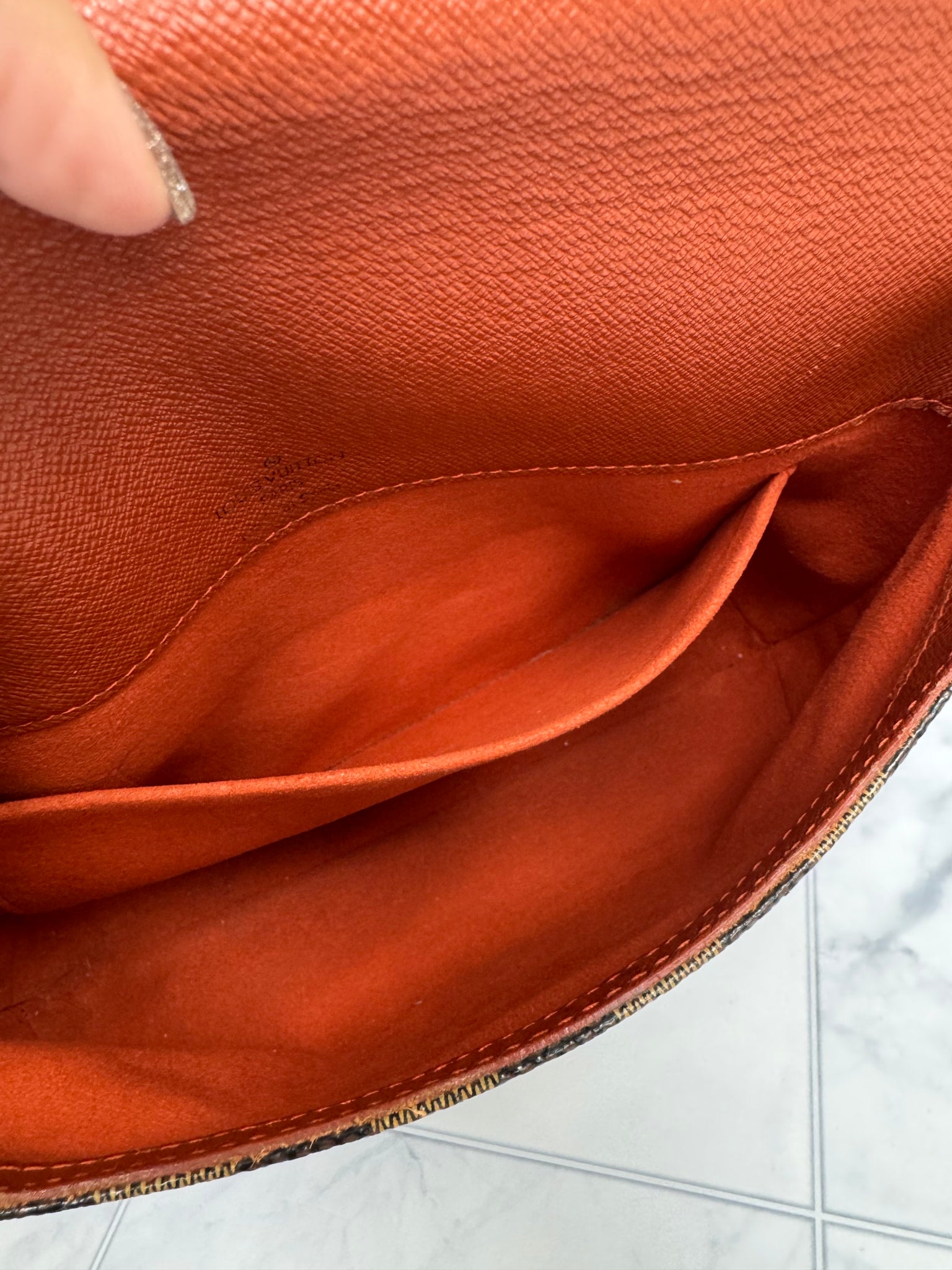 Louis Vuitton Damier Ebene Musette Tango Crossbody Bag