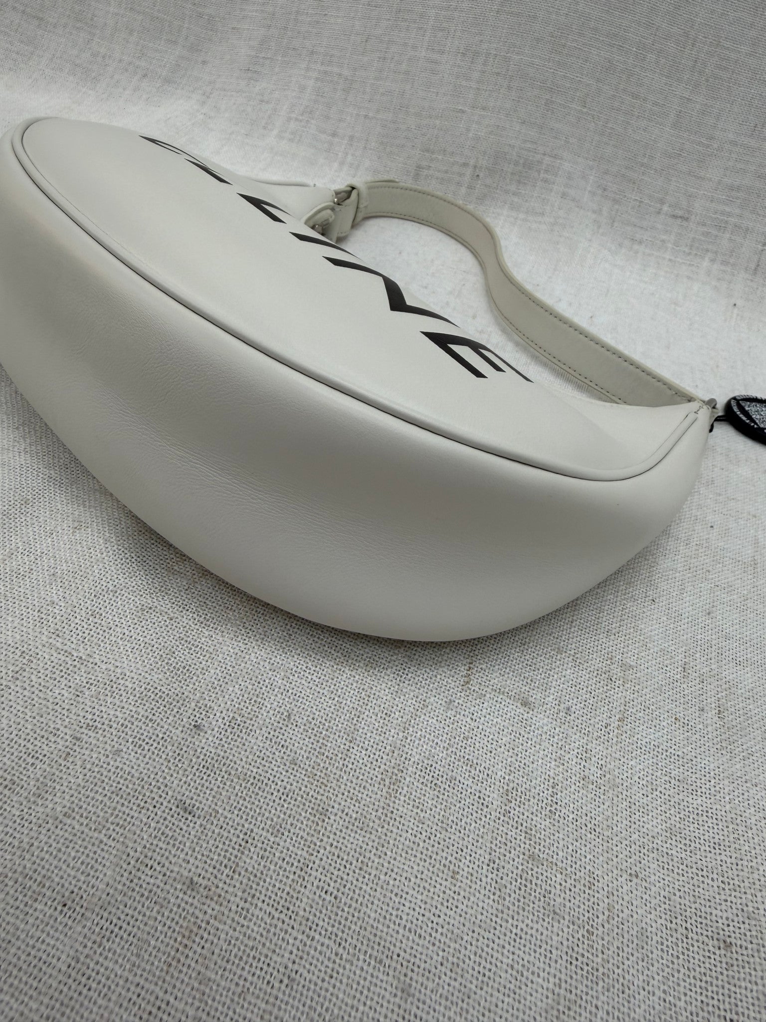 Celine White Calfskin Leather Ava Hobo Bag