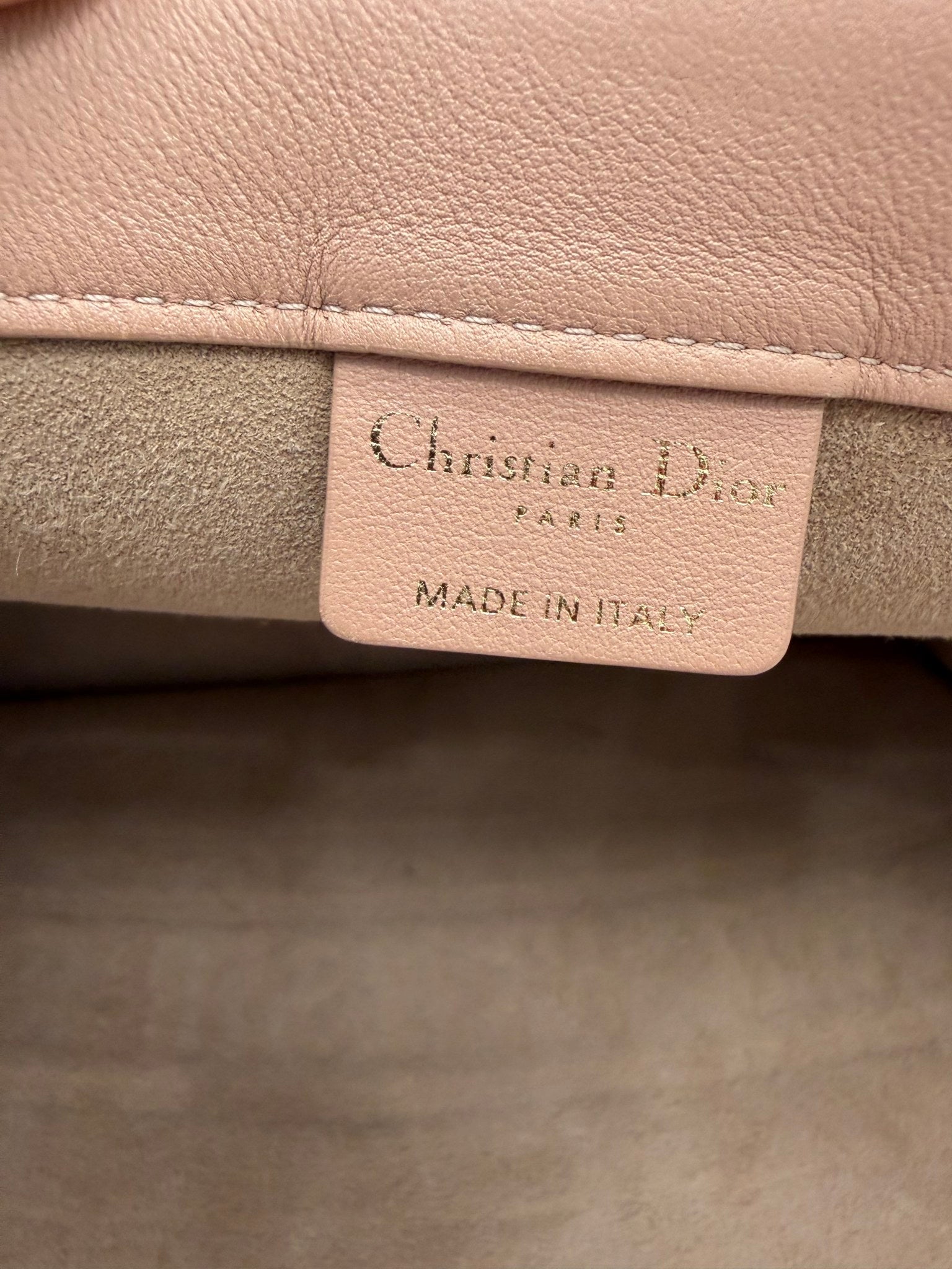 Christian Dior Nude Leather Medium Book Tote
