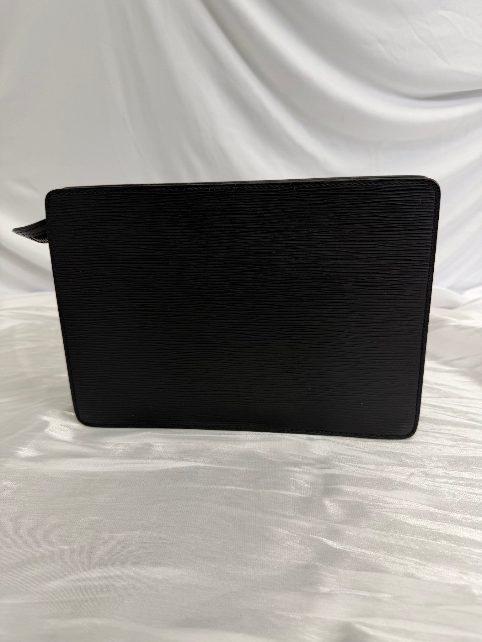 Louis Vuitton Black Epi Pochette Homme Clutch