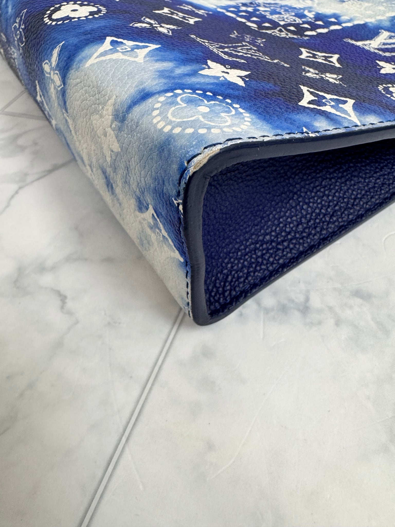 Louis Vuitton Blue Monogram Bandana Pochette MM