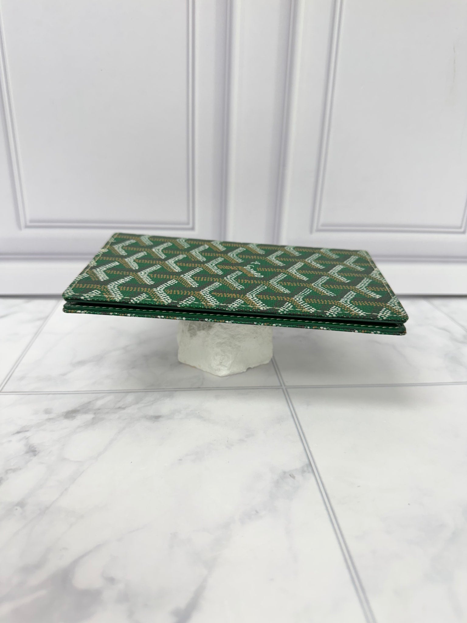 Goyard Green Leather Passport Cover
