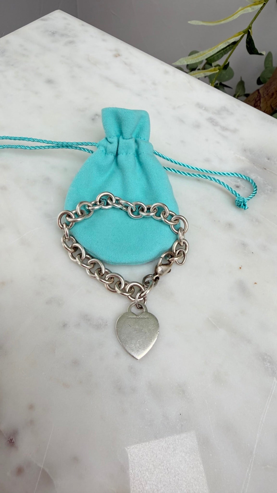Tiffany & Co. Sterling Silver Heart Tag Bracelet