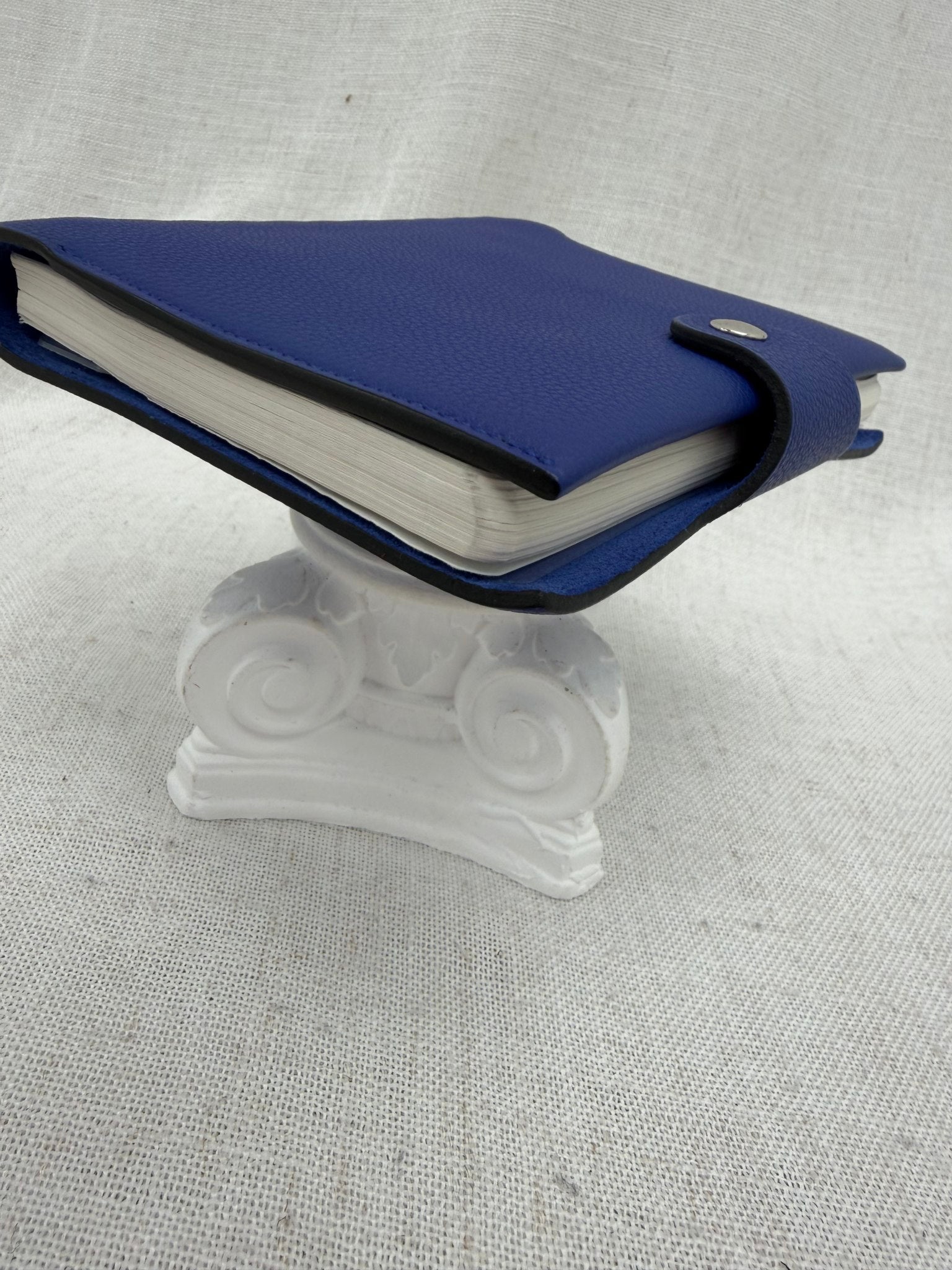 Hermes Blue Leather Notebook Cover