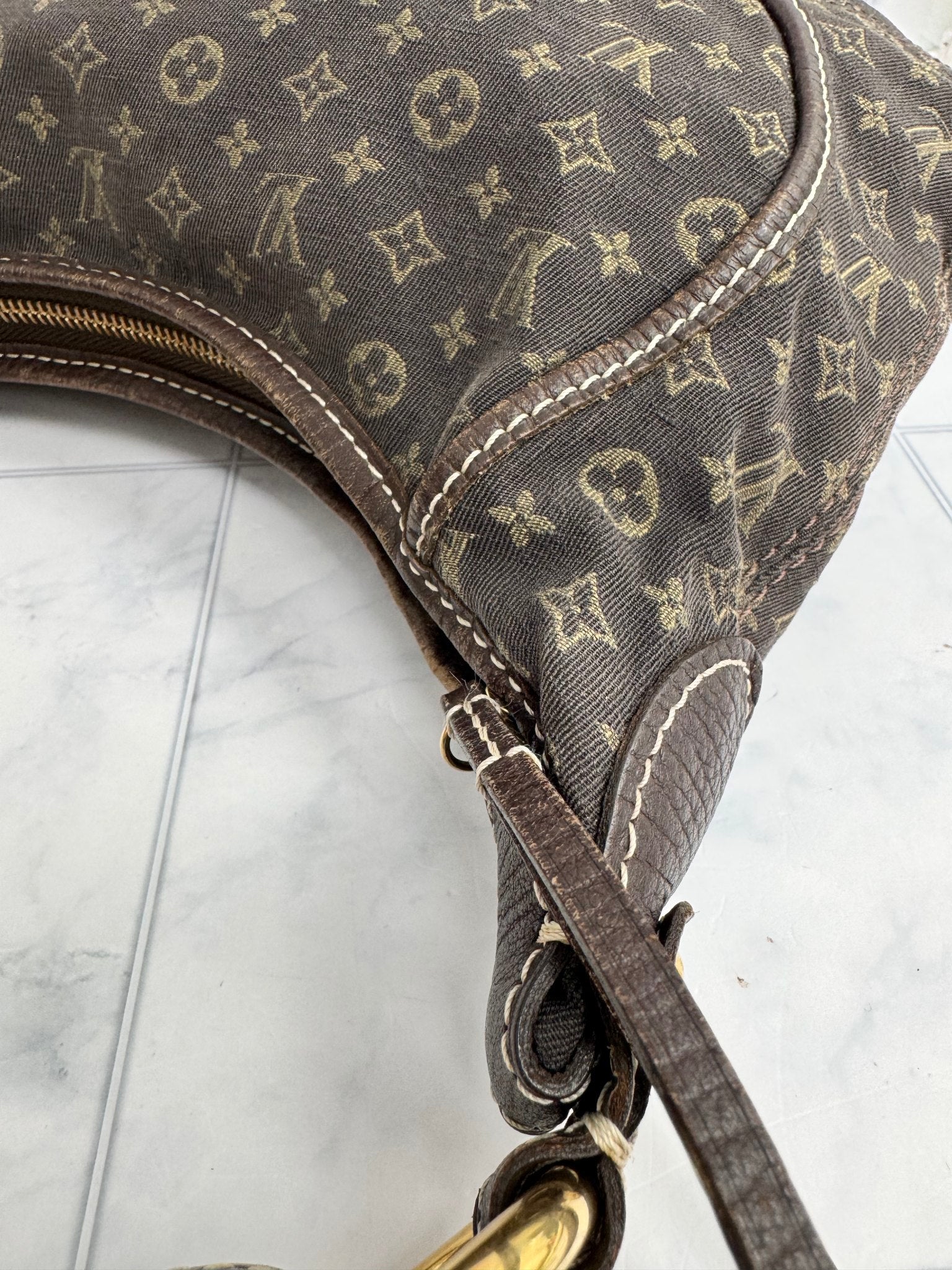 Louis Vuitton Monogram Mini Lin Canvas Manon PM Shoulder Bag