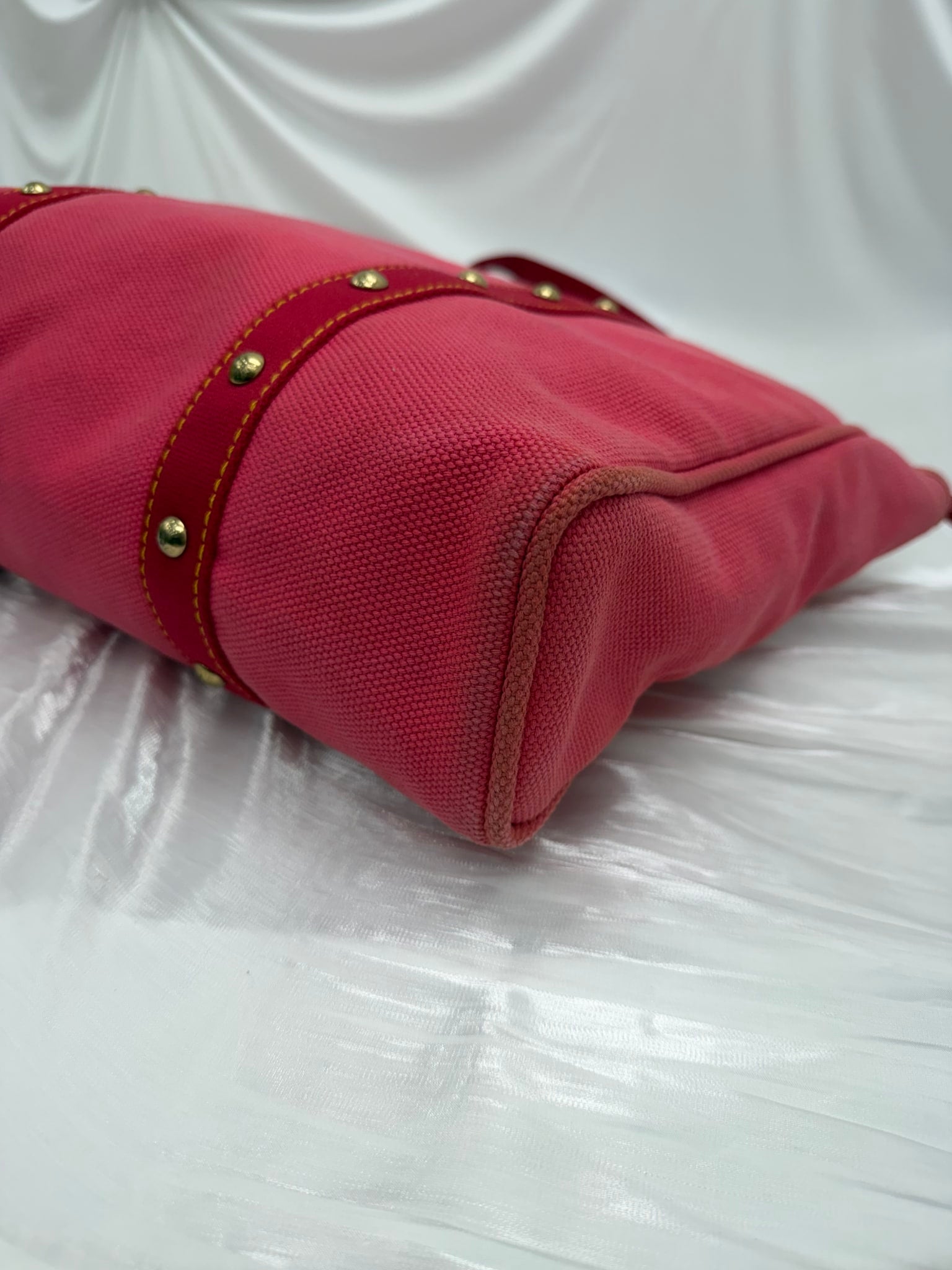 Louis Vuitton Pink Canvas Antigua Cabas GM Tote