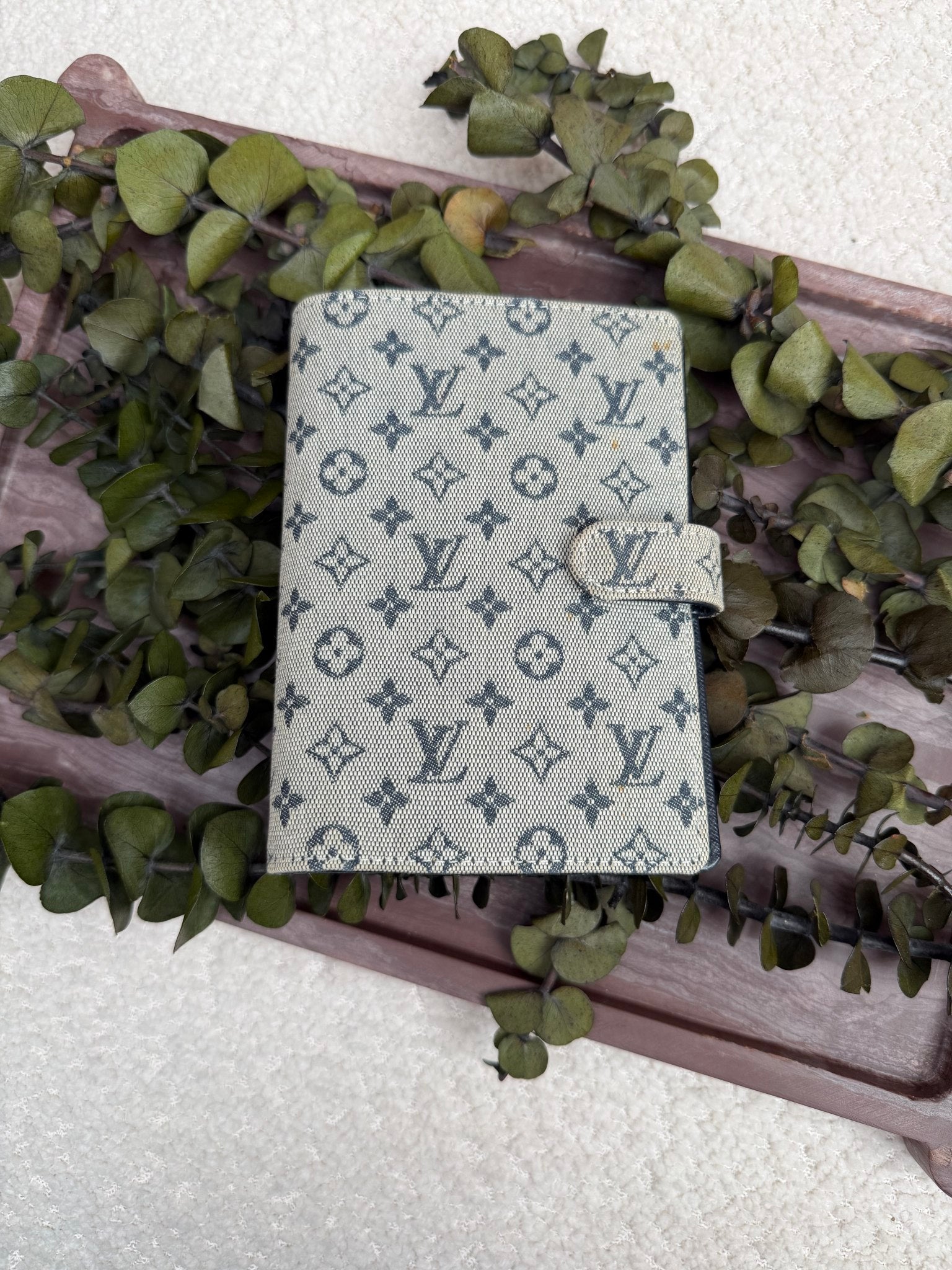 Louis Vuitton Gray Monogram Mini Lin Agenda PM