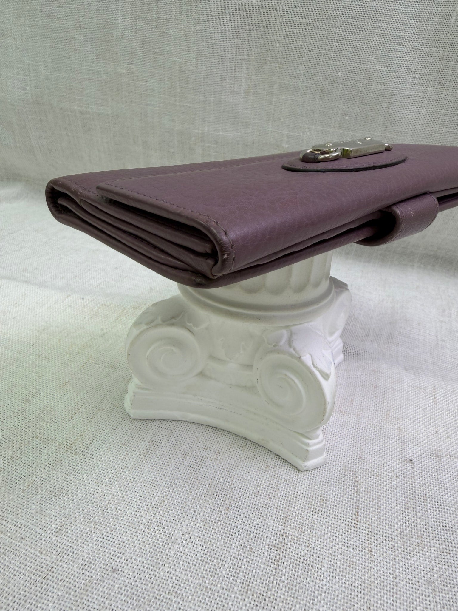 Gucci Purple Leather Long Wallet