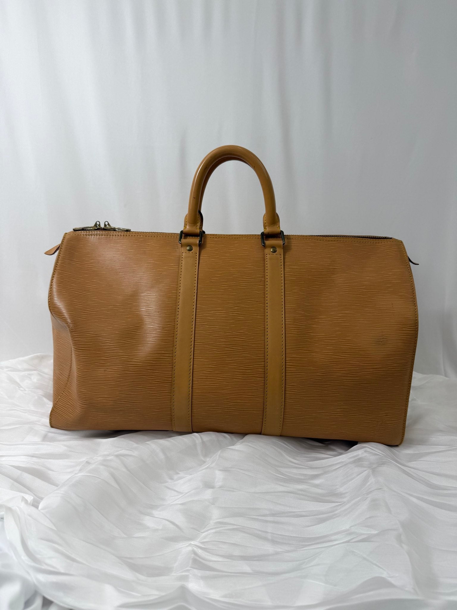 Louis Vuitton Tan Epi Leather Keepall 45