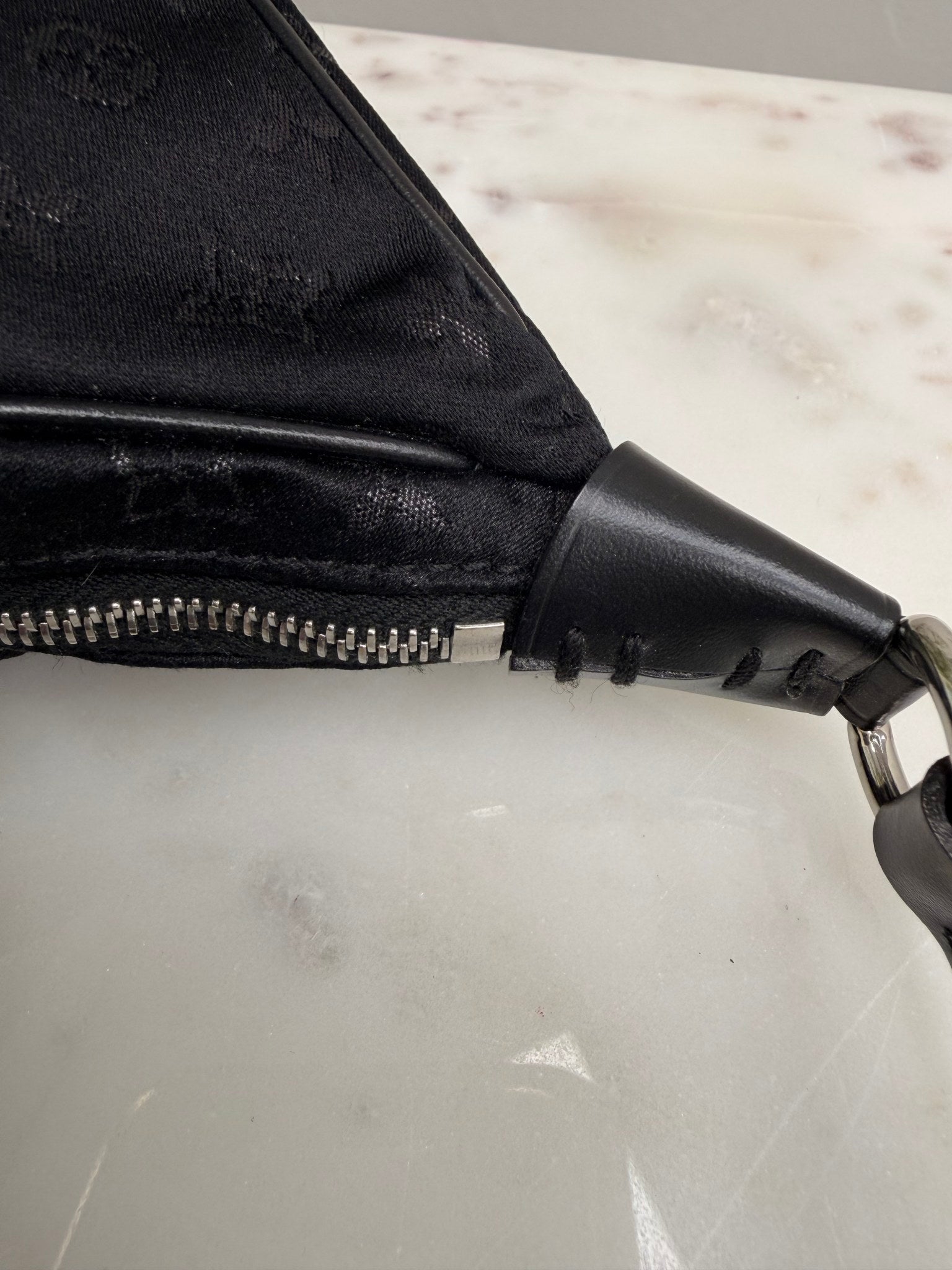 Louis Vuitton Black Satin Mini Boulounge Shoulder Bag