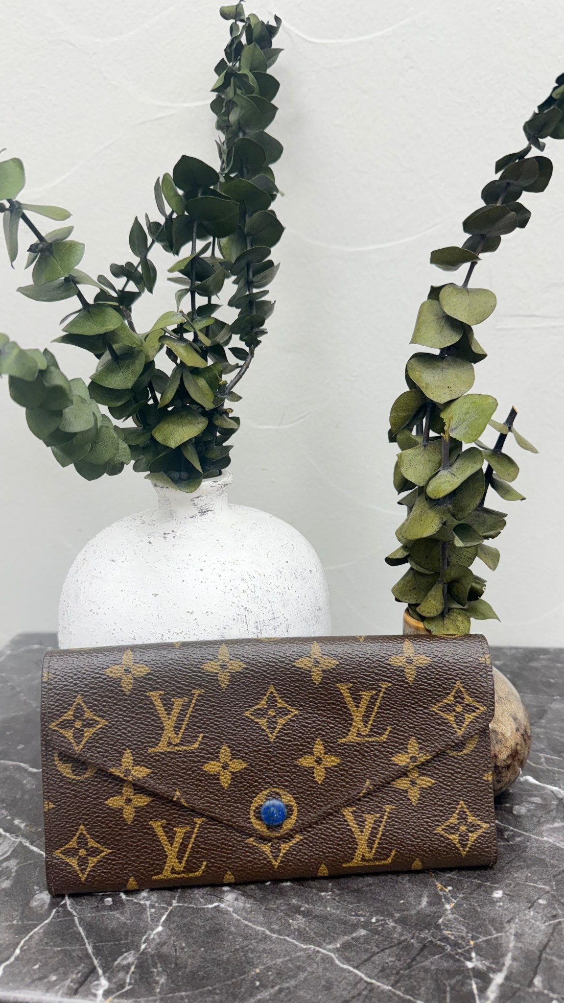 Louis Vuitton Monogram Blue Josephine Wallet