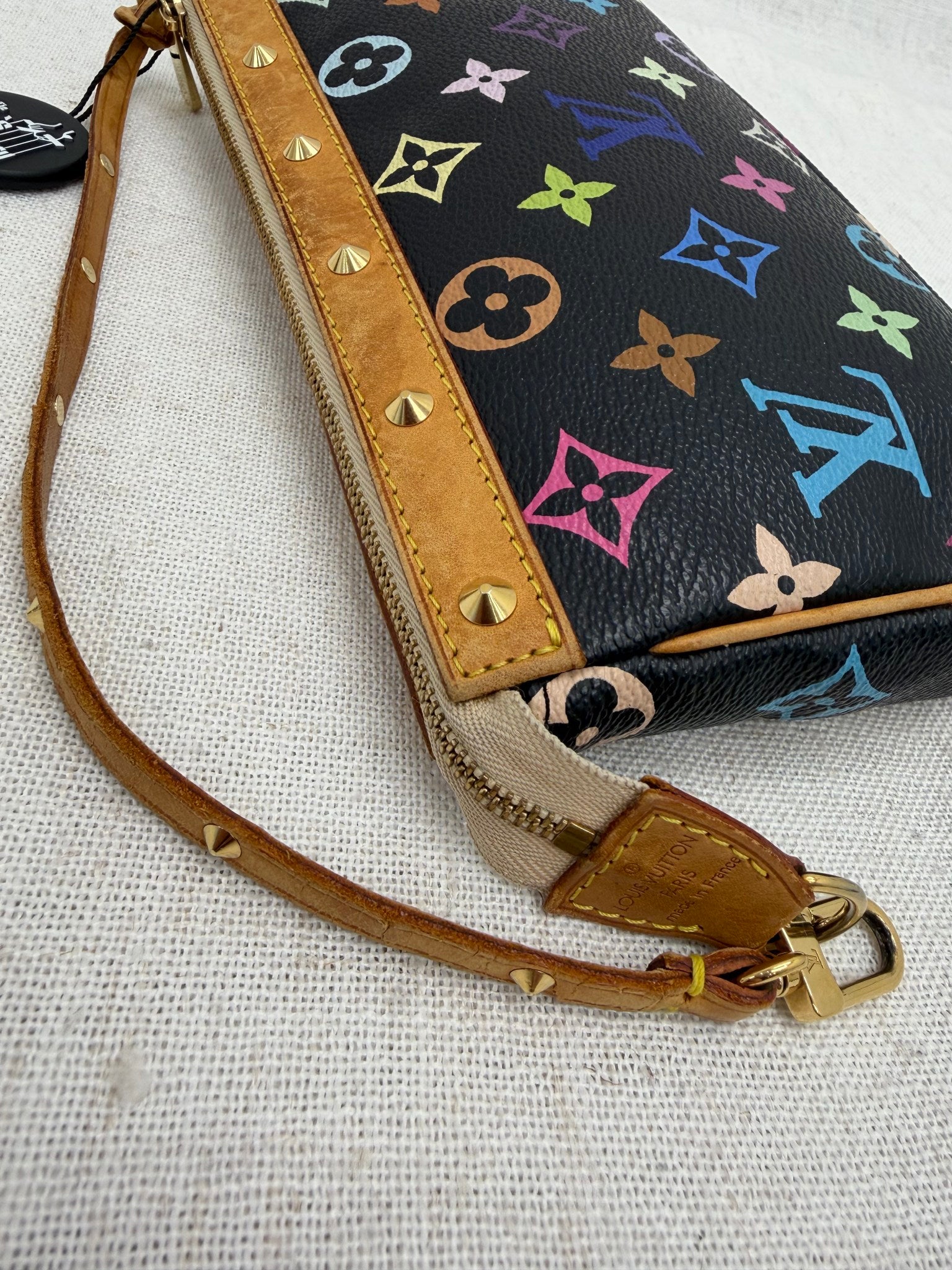 Louis Vuitton Black Multicolor Monogram Pochette