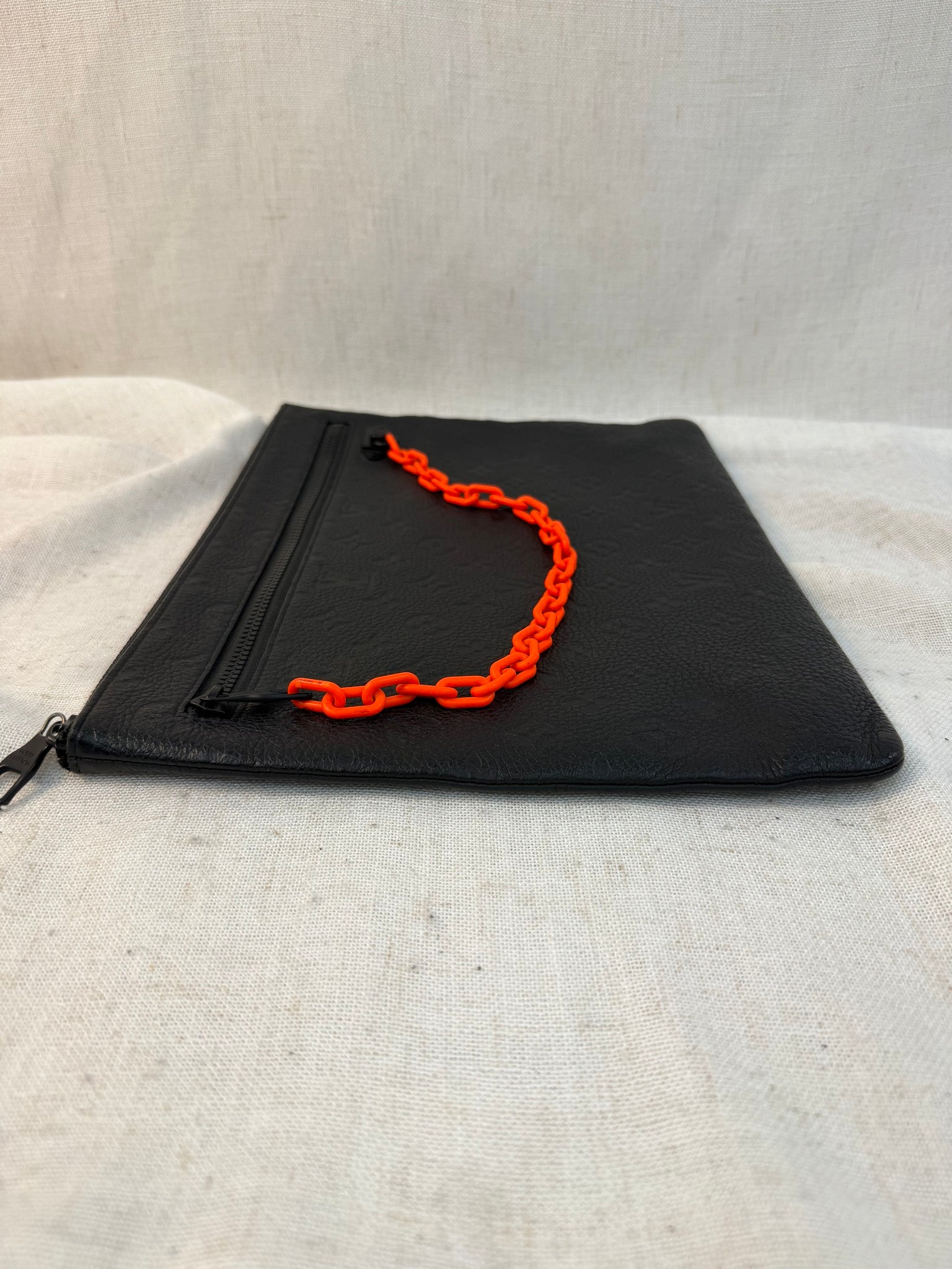 Louis Vuitton Black Monogram Empreinte Leather Virgil Pouch