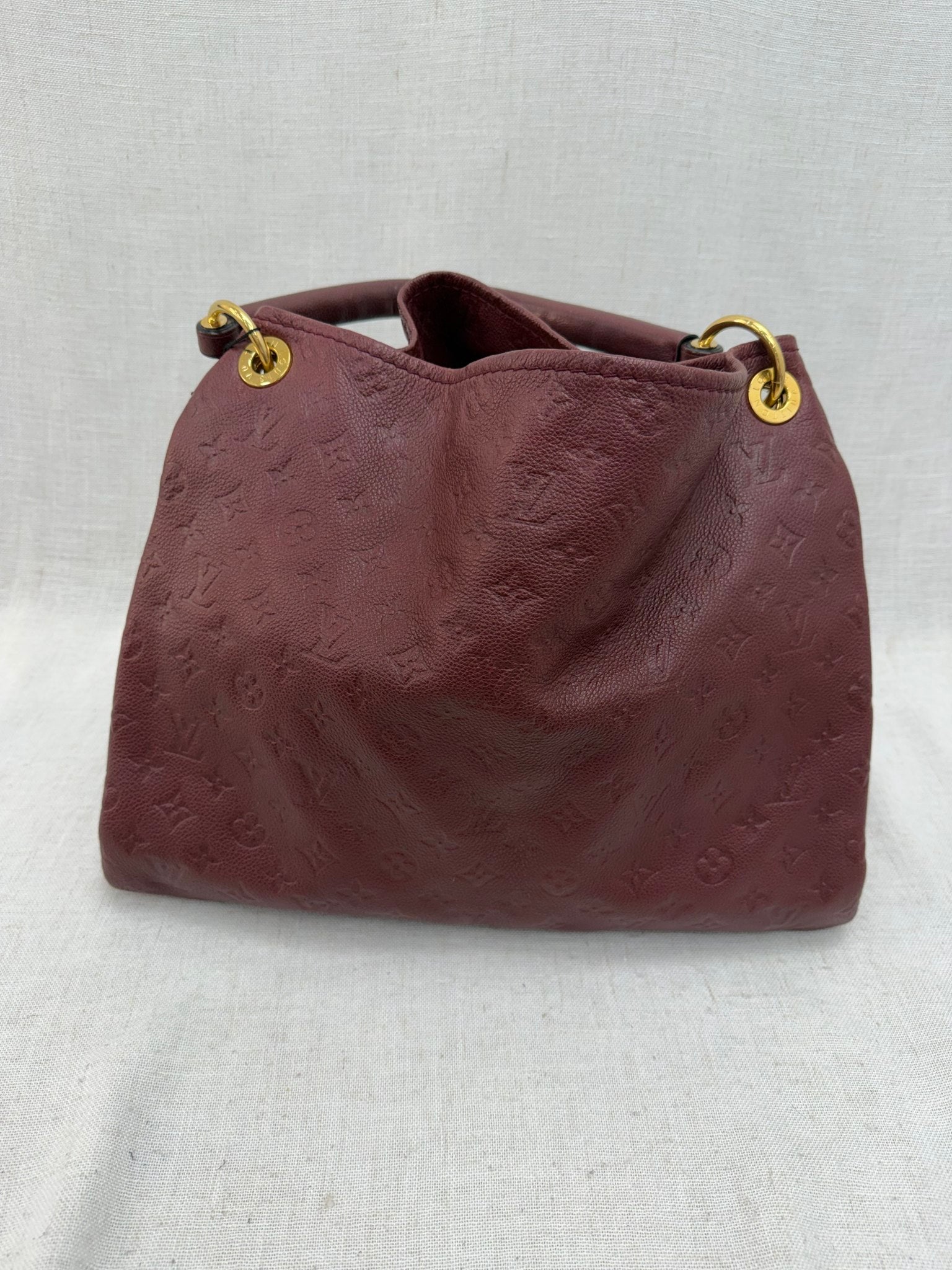 Louis Vuitton Burgundy Empreinte Artsy MM Hobo Bag