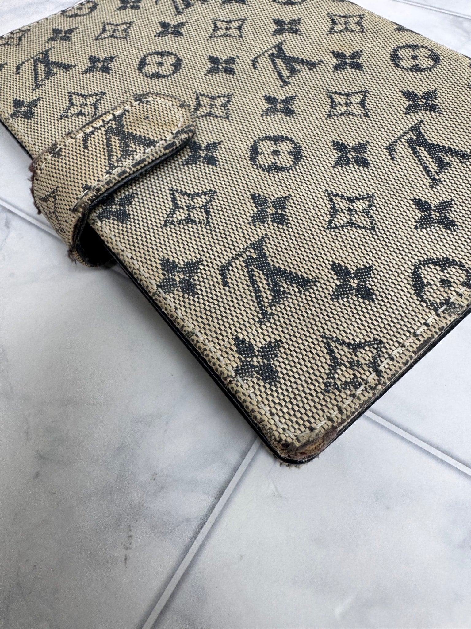 Louis Vuitton Mini Lin Denim Passport Agenda PM