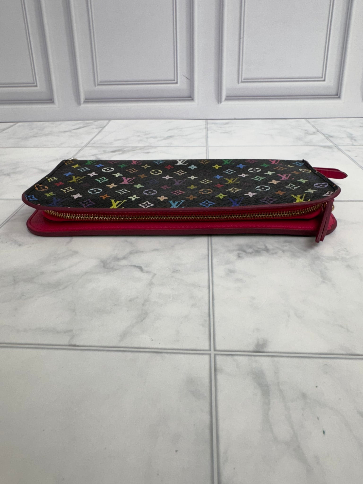 Louis Vuitton Black Monogram Multicolor Insolite Long Wallet