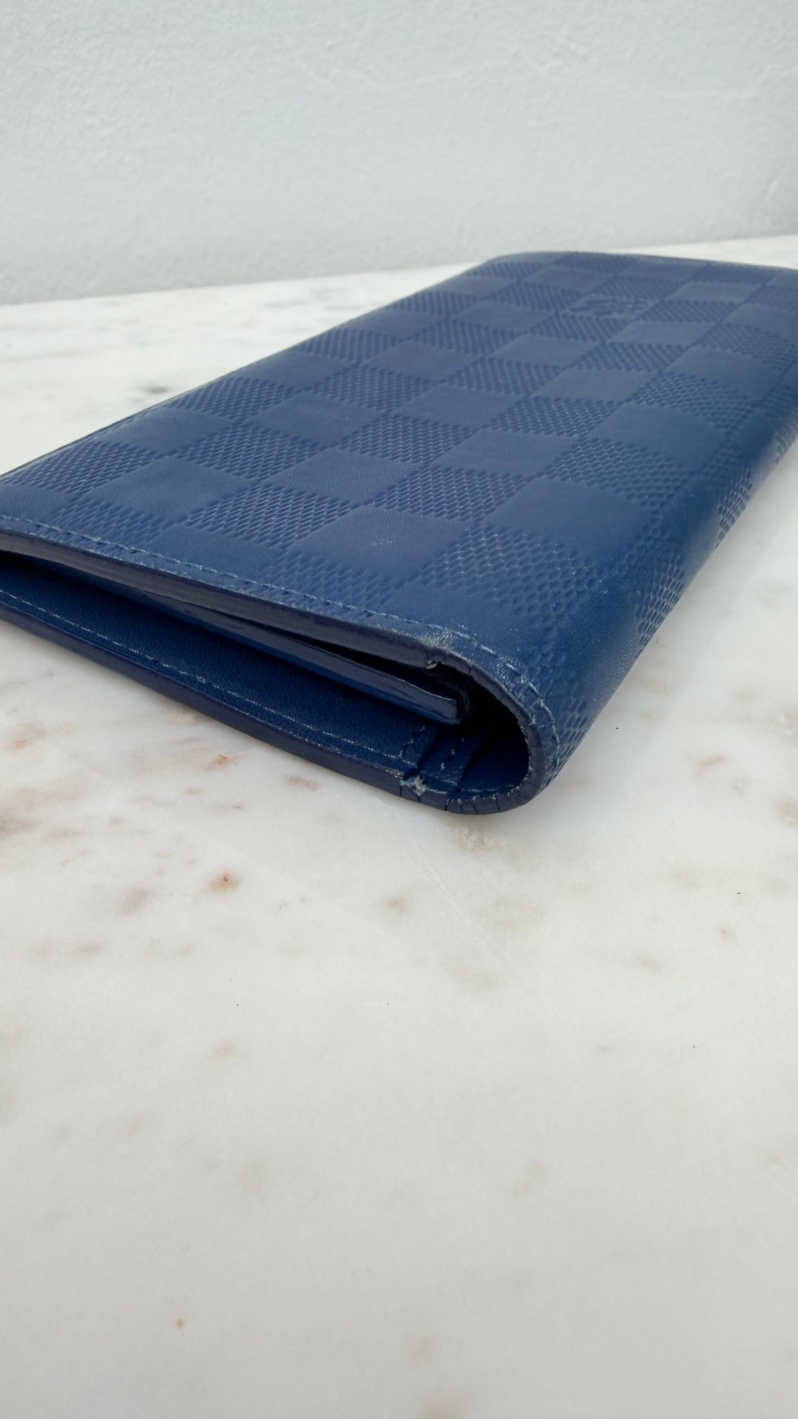 Louis Vuitton Cobalt Damier Infini Brazza Wallet