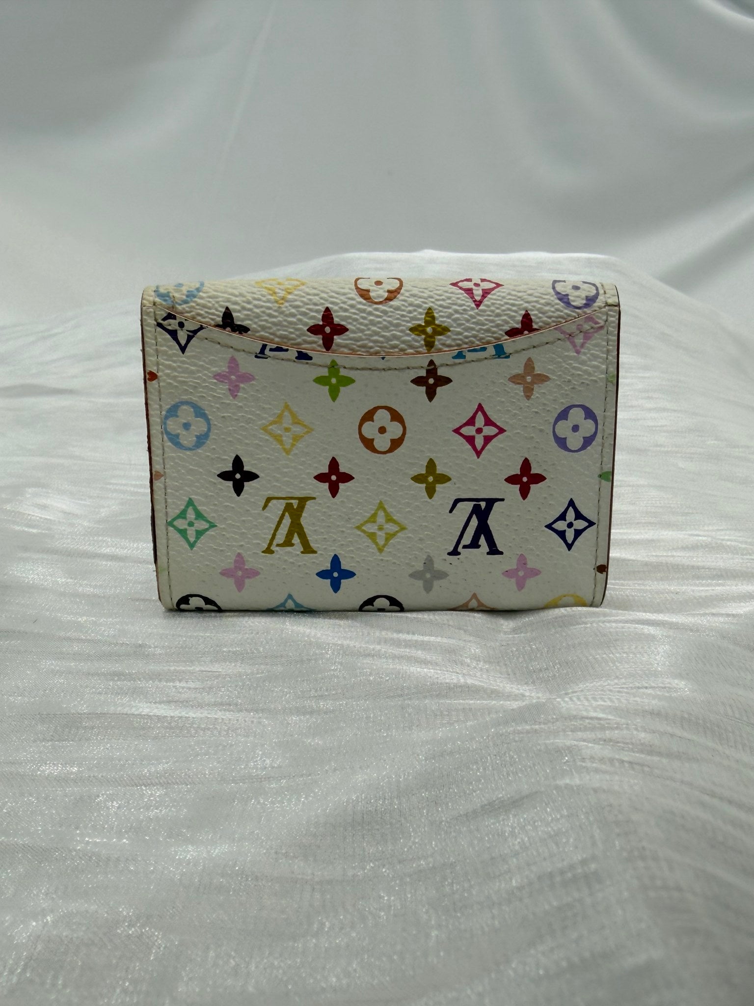 Louis Vuitton White Multicolore Monogram Card Case