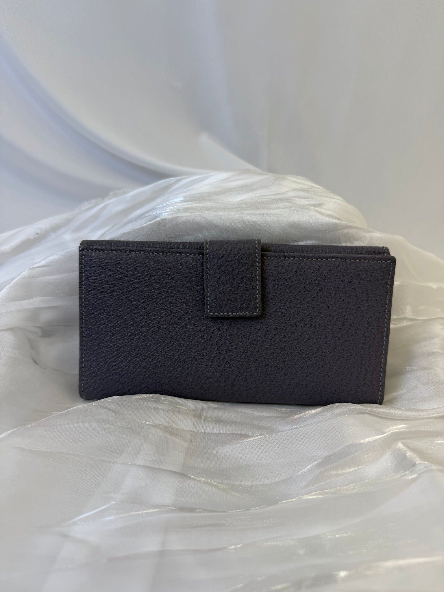 Gucci Lavender Leather Long Snap Wallet