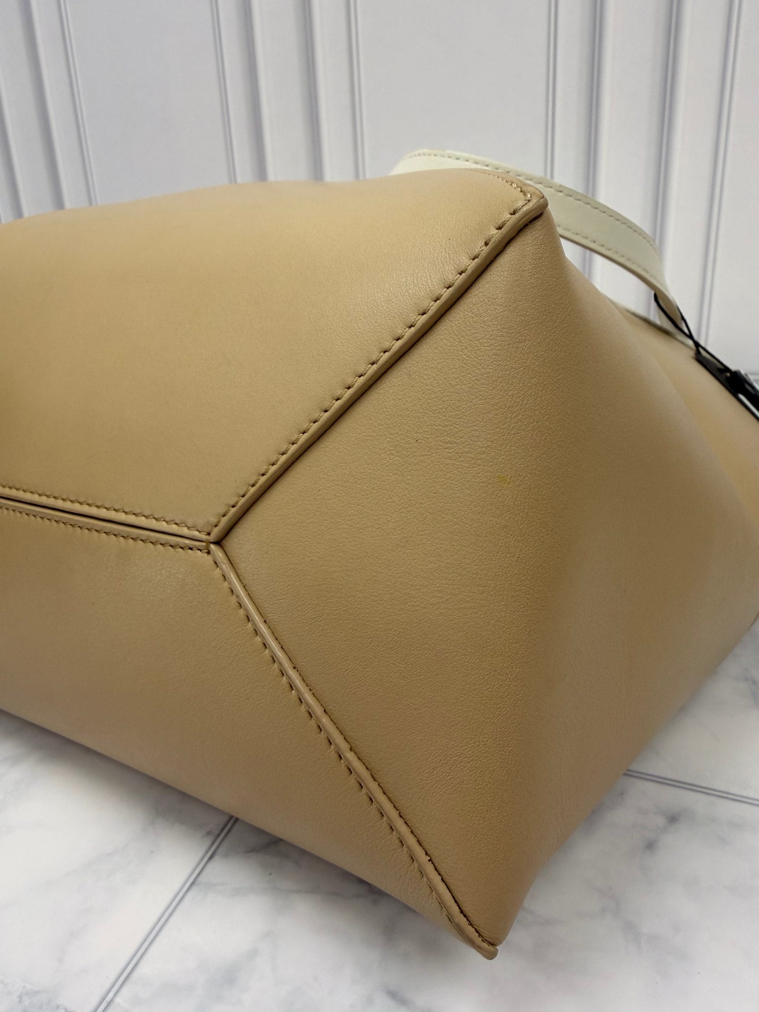 Loewe Tan & Cream Leather Puzzle Tote