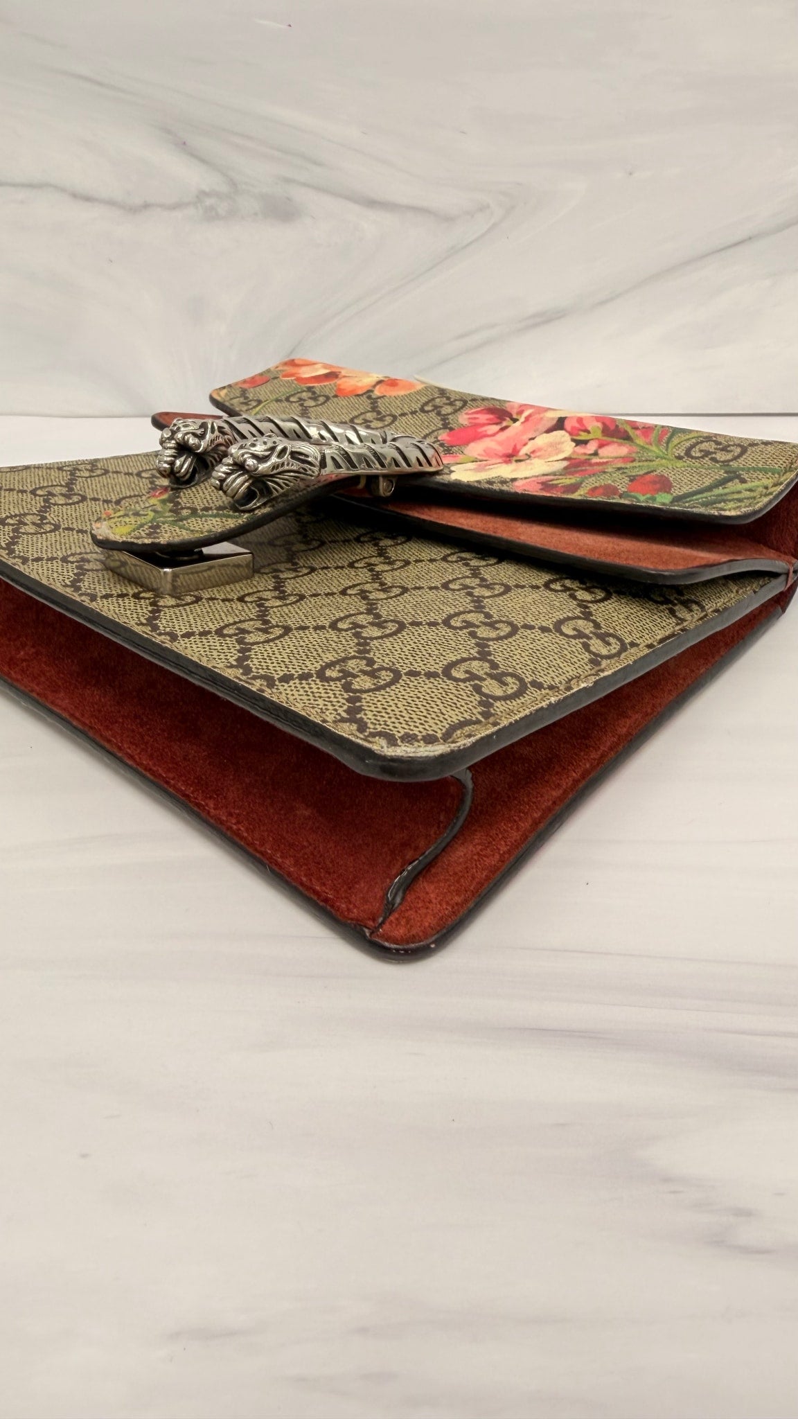 Gucci GG Supreme Blooms Dionysus Mini Chain Shoulder Bag