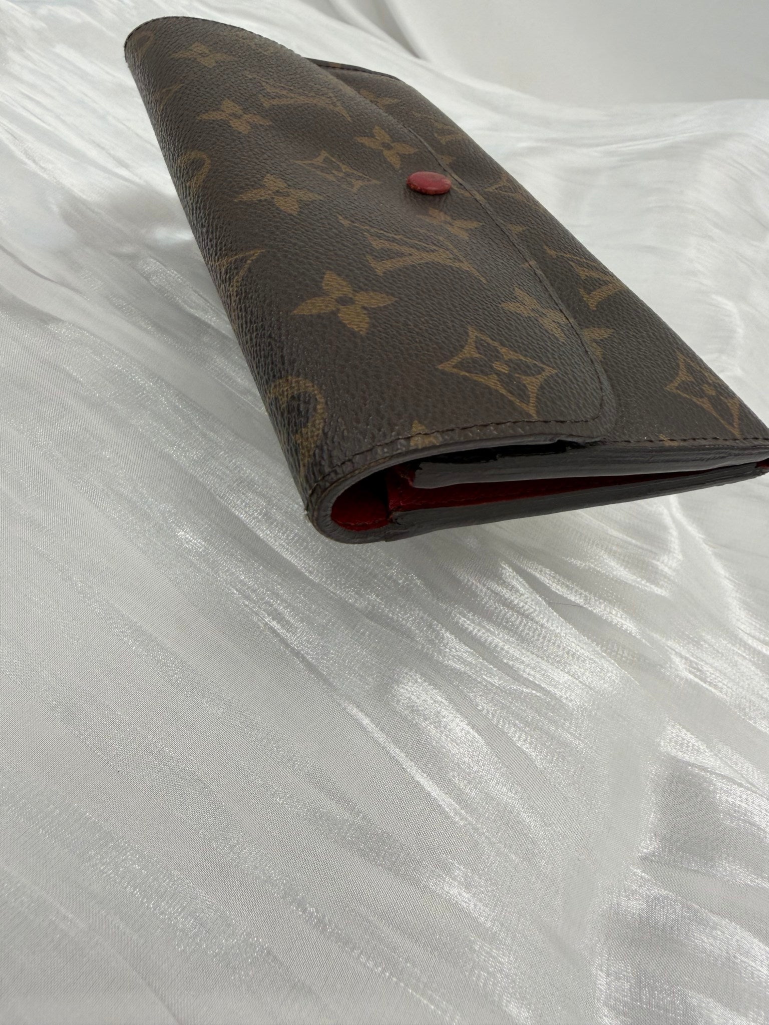 Louis Vuitton Monogram & Red Emilie Wallet